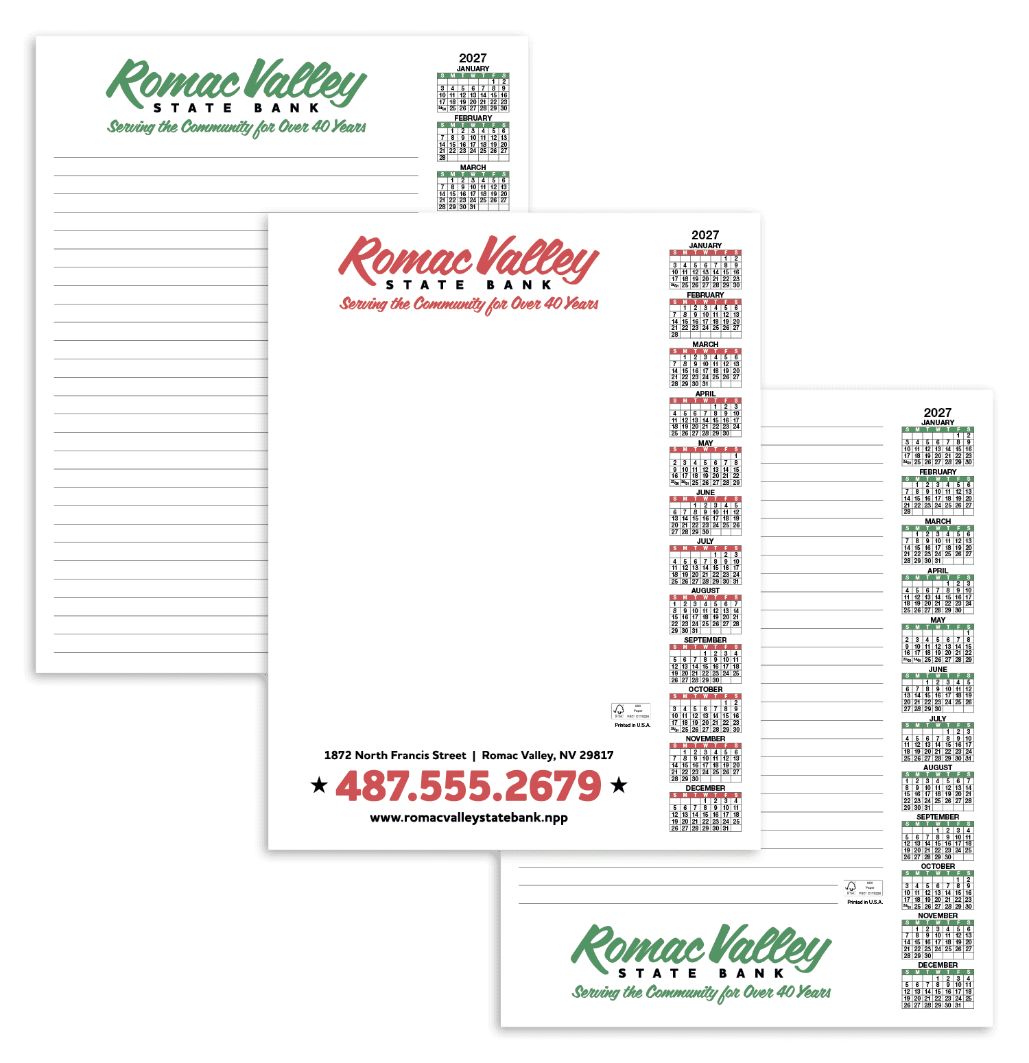 Skinner & Kennedy® Scratch Pad Calendar - Image 1