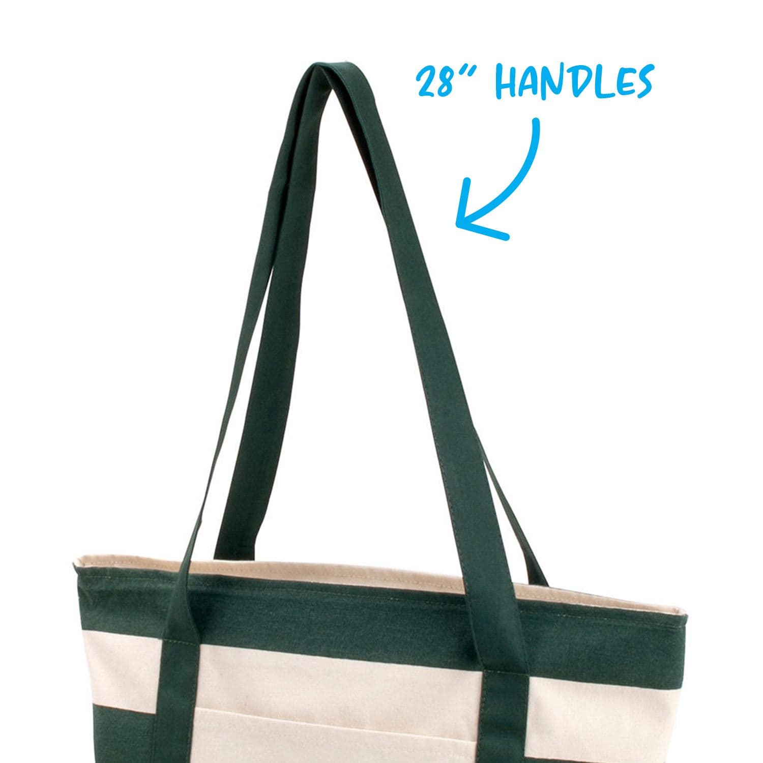 Striped Accent Boat Bag - Image 1