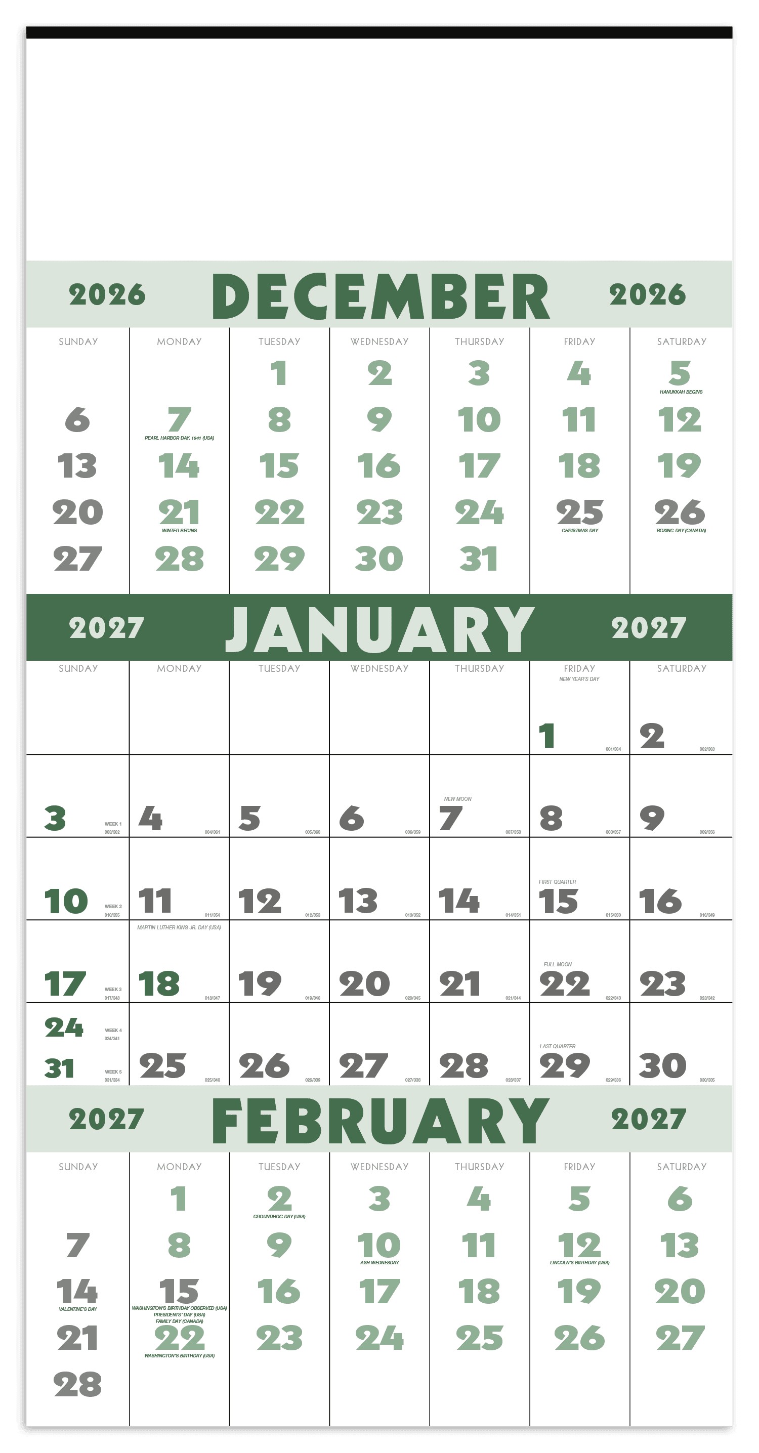 Triumph® Calendars 3-Month Planner (12 Sheet) - Image 1
