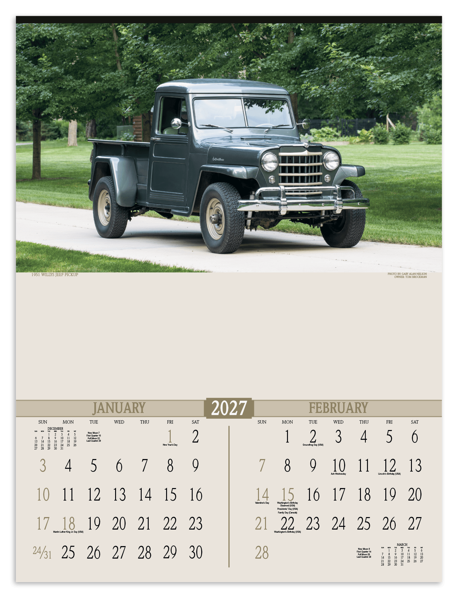 Triumph® Calendars Antique Trucks Calendar - Image 1