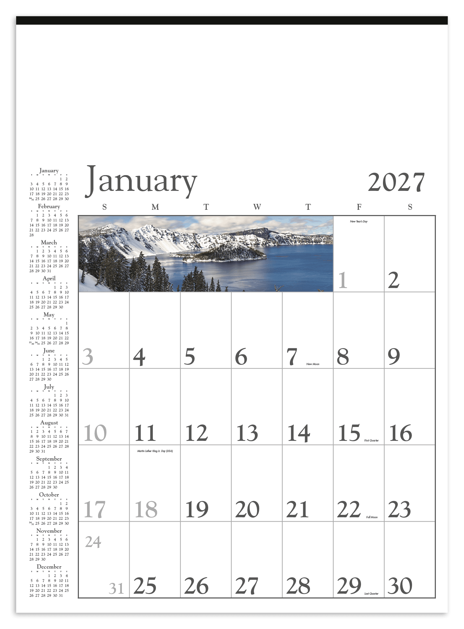 Triumph® Calendars Decorator Memo (White) Calendar - Image 1