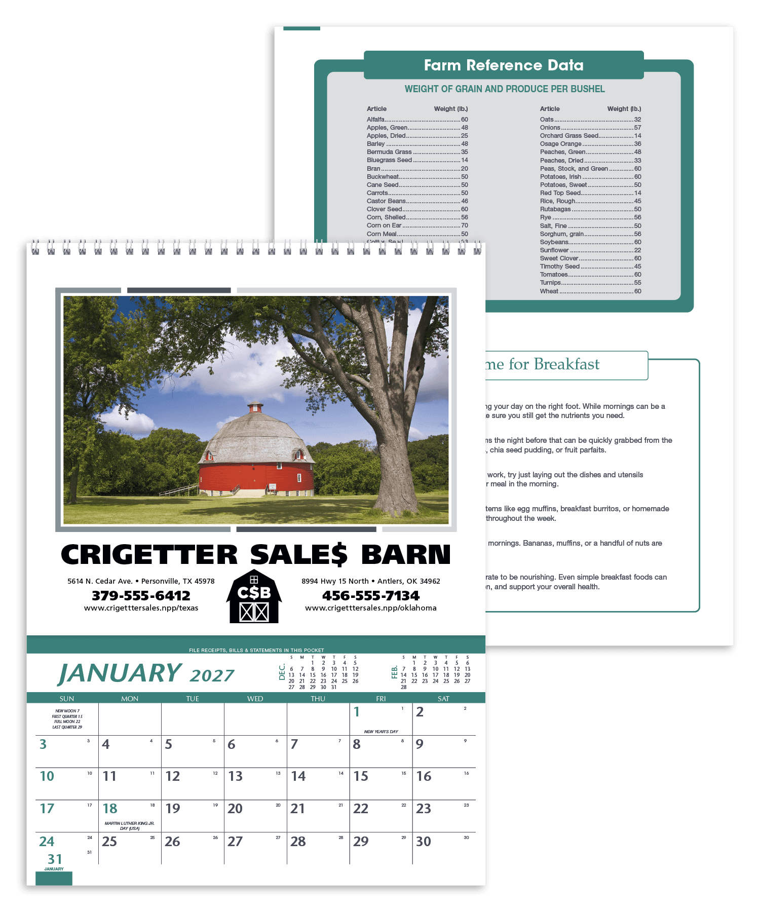 Triumph® Calendars Farm Pocket Calendar - Image 1