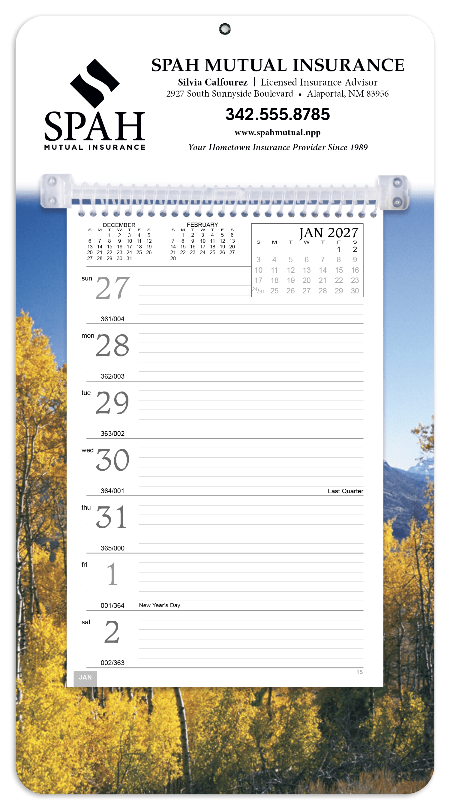 Triumph® Calendars Full-Color Weekly Memo Calendar - Image 1