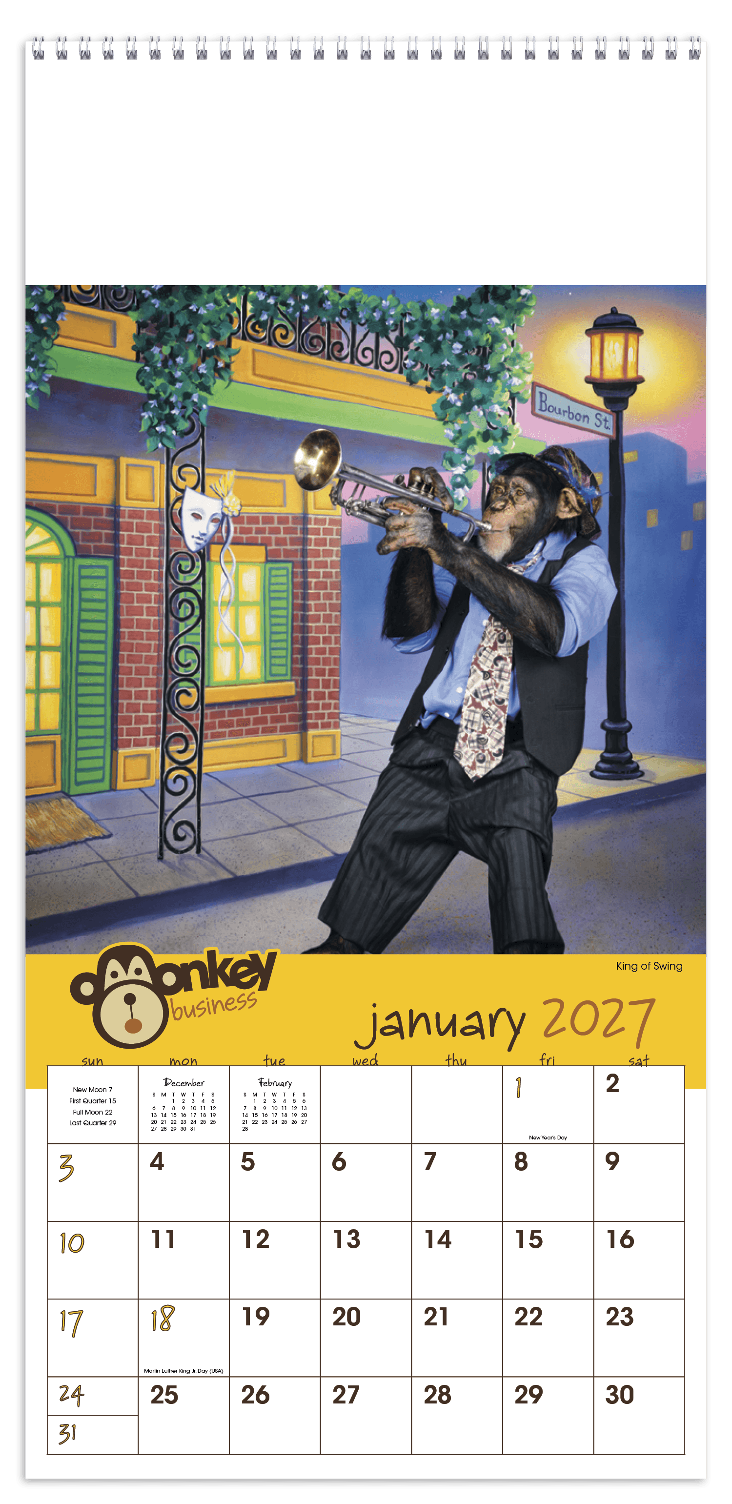 Triumph® Calendars Monkey Business Calendar