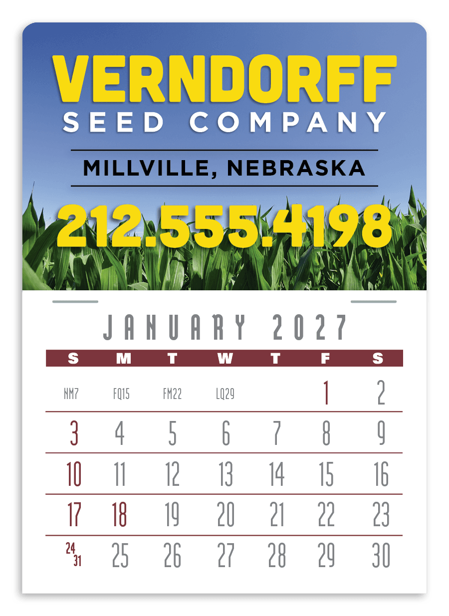 Triumph® Calendars Press-N-Stick Full-Color Header Contemporary Calendar - Image 1