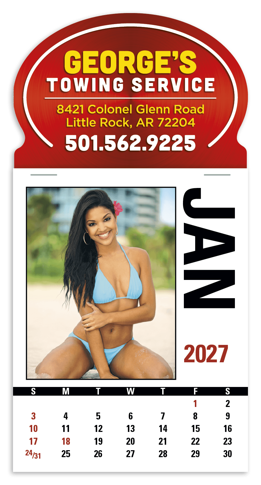 Triumph® Calendars Press-N-Stick Full-Color Header Sunshine Girls Calendar - Image 1
