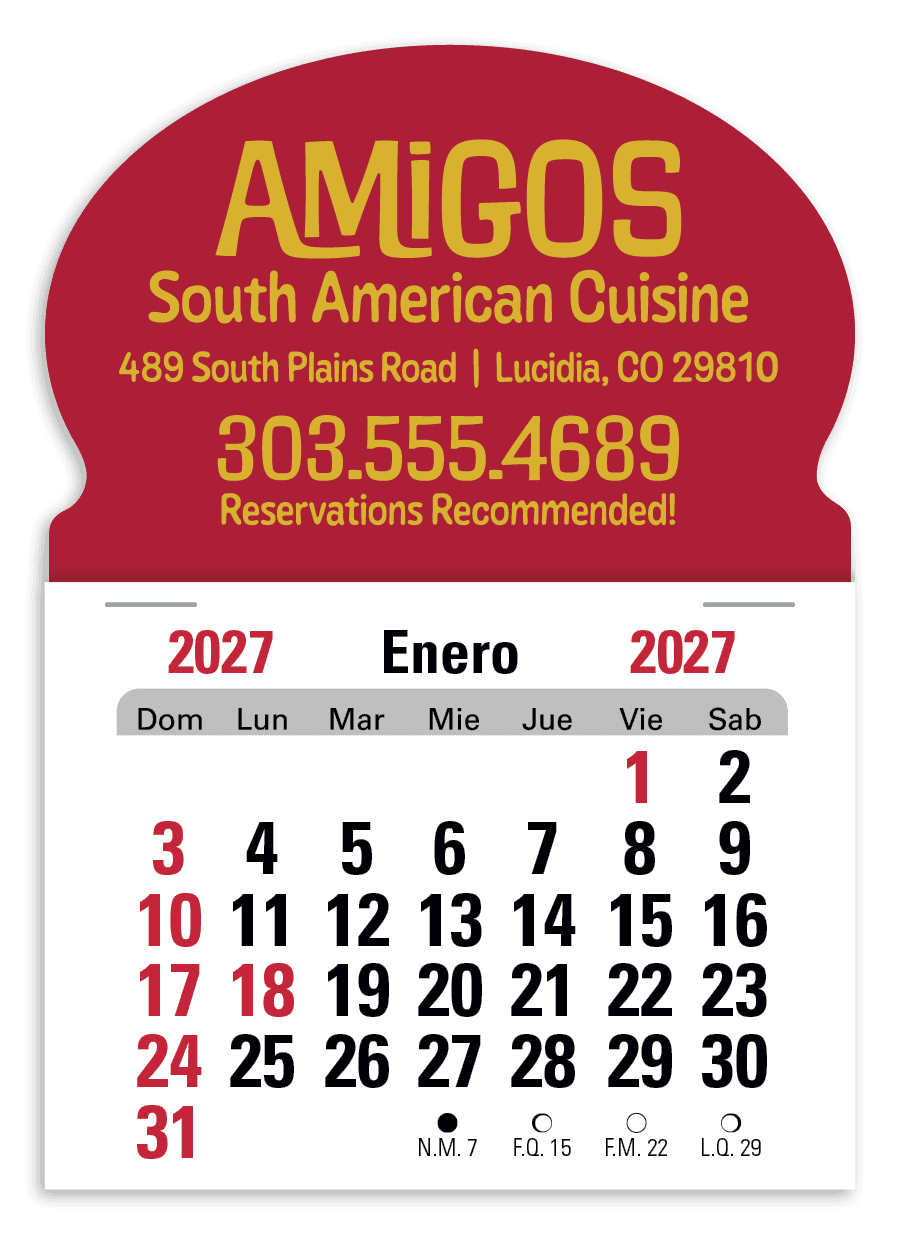 Triumph® Calendars Press-N-Stick Spanish Calendar