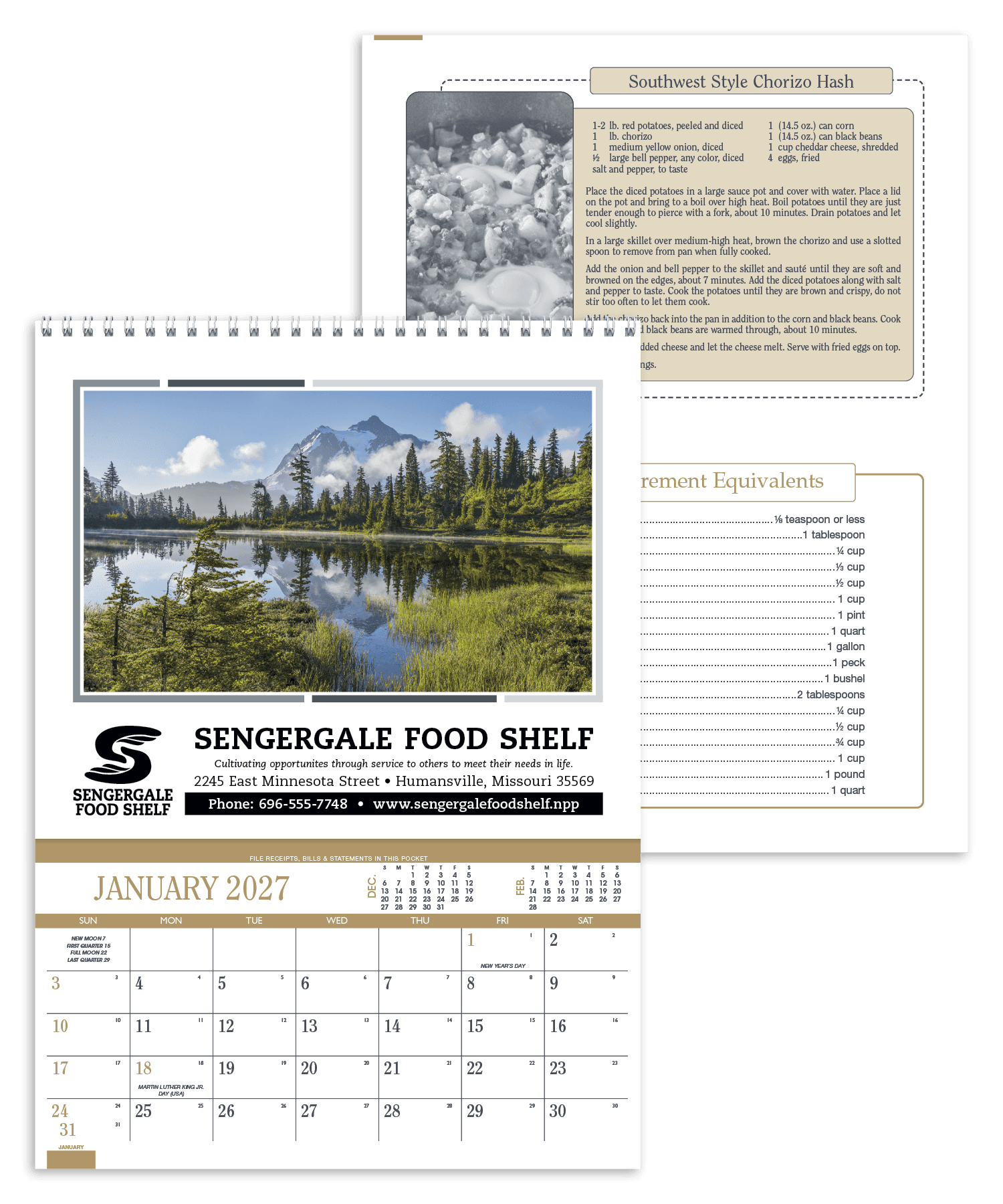 Triumph® Calendars Recipe Pocket Calendar
