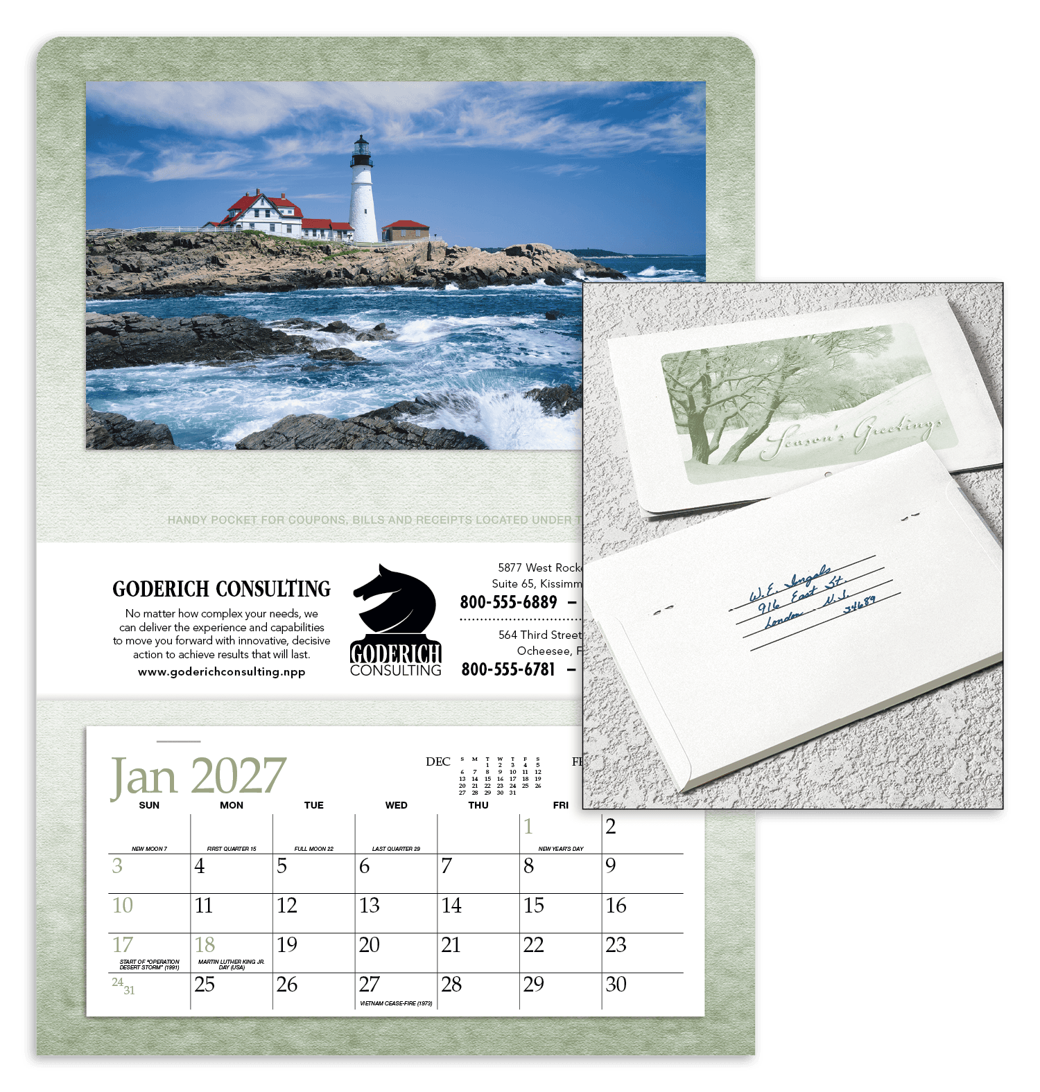 Triumph® Calendars Single Pocket Calendar - Image 1