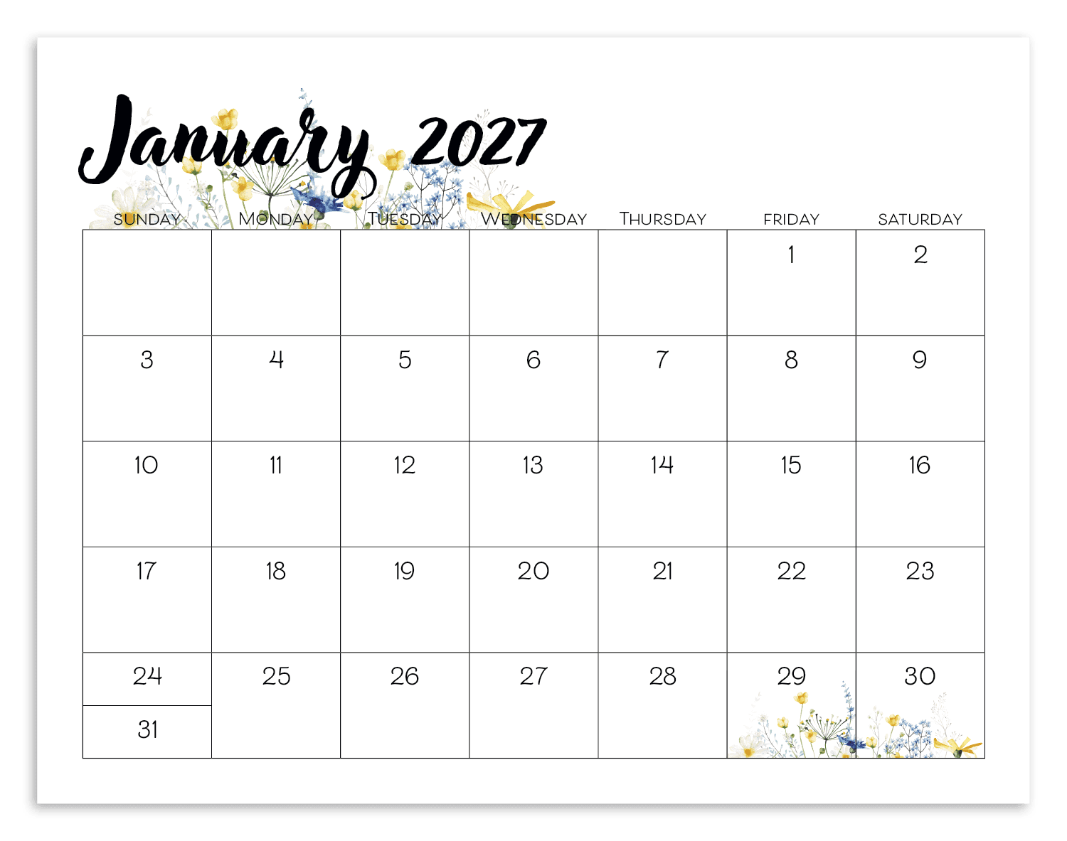 Triumph® Calendars Small Monthly Desk Pad - Floral - Image 1