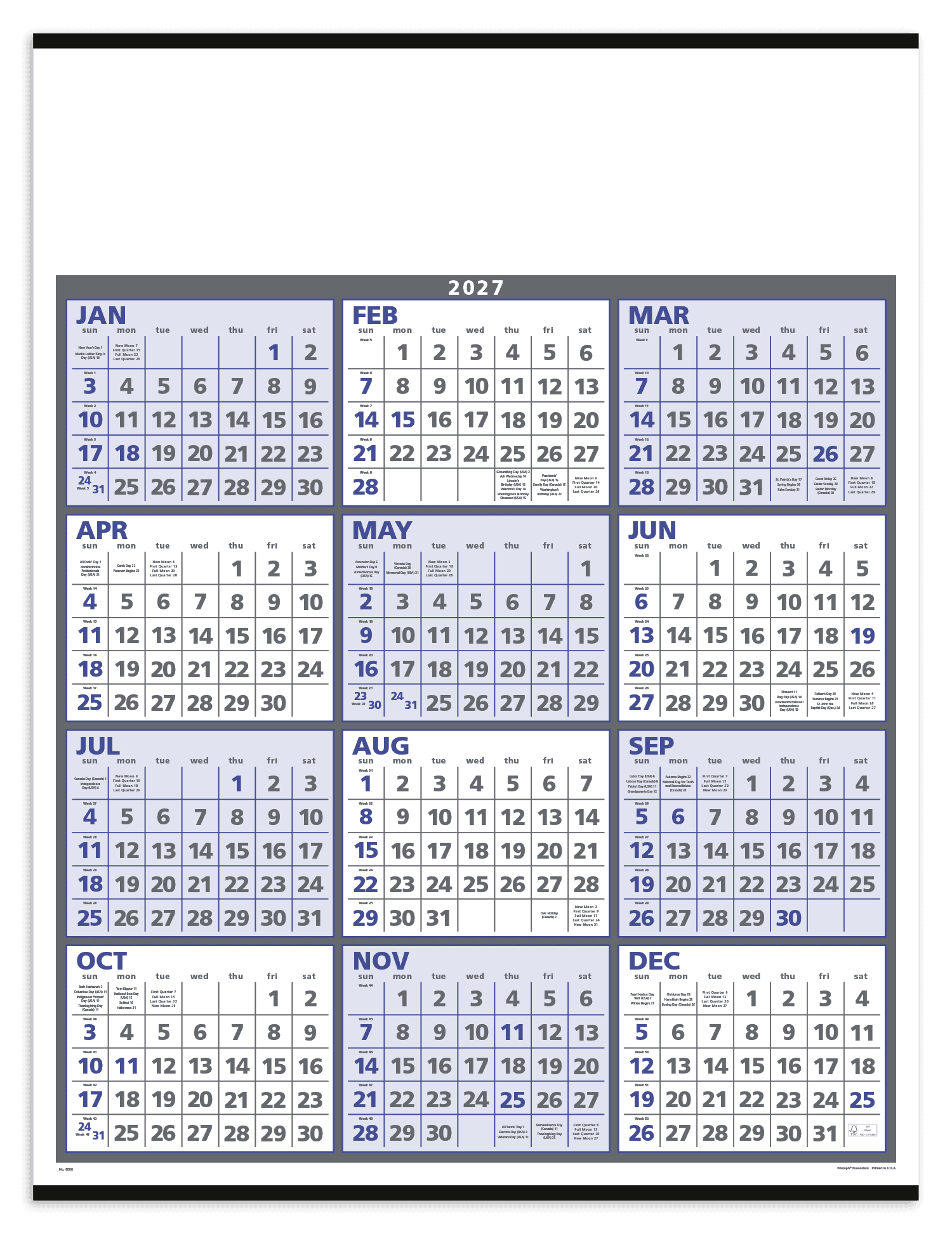 Triumph® Calendars Span-A-Year Calendar
