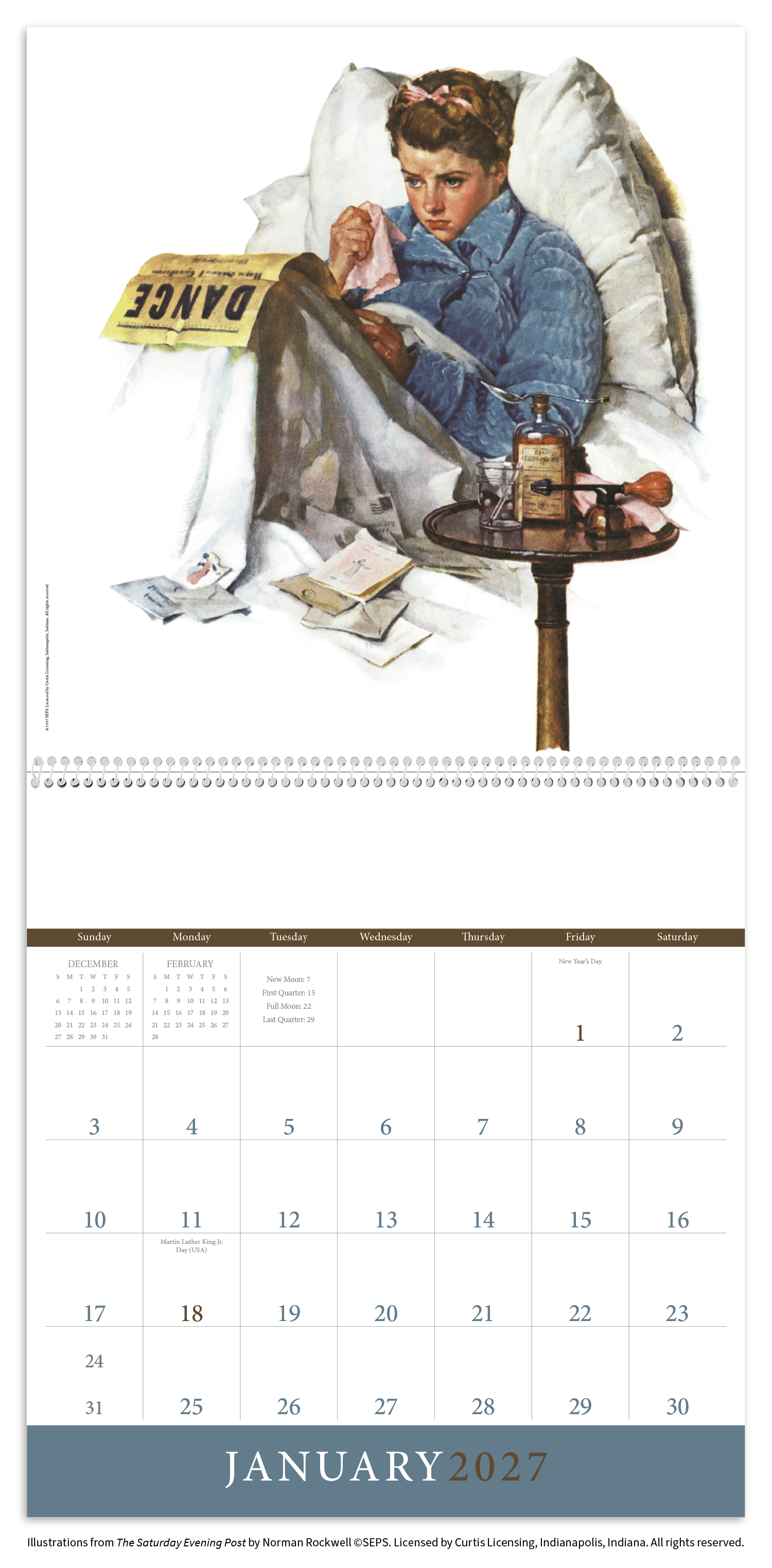 Triumph® Calendars The Saturday Evening Post Illustrations by Norman Rockwell Calendar