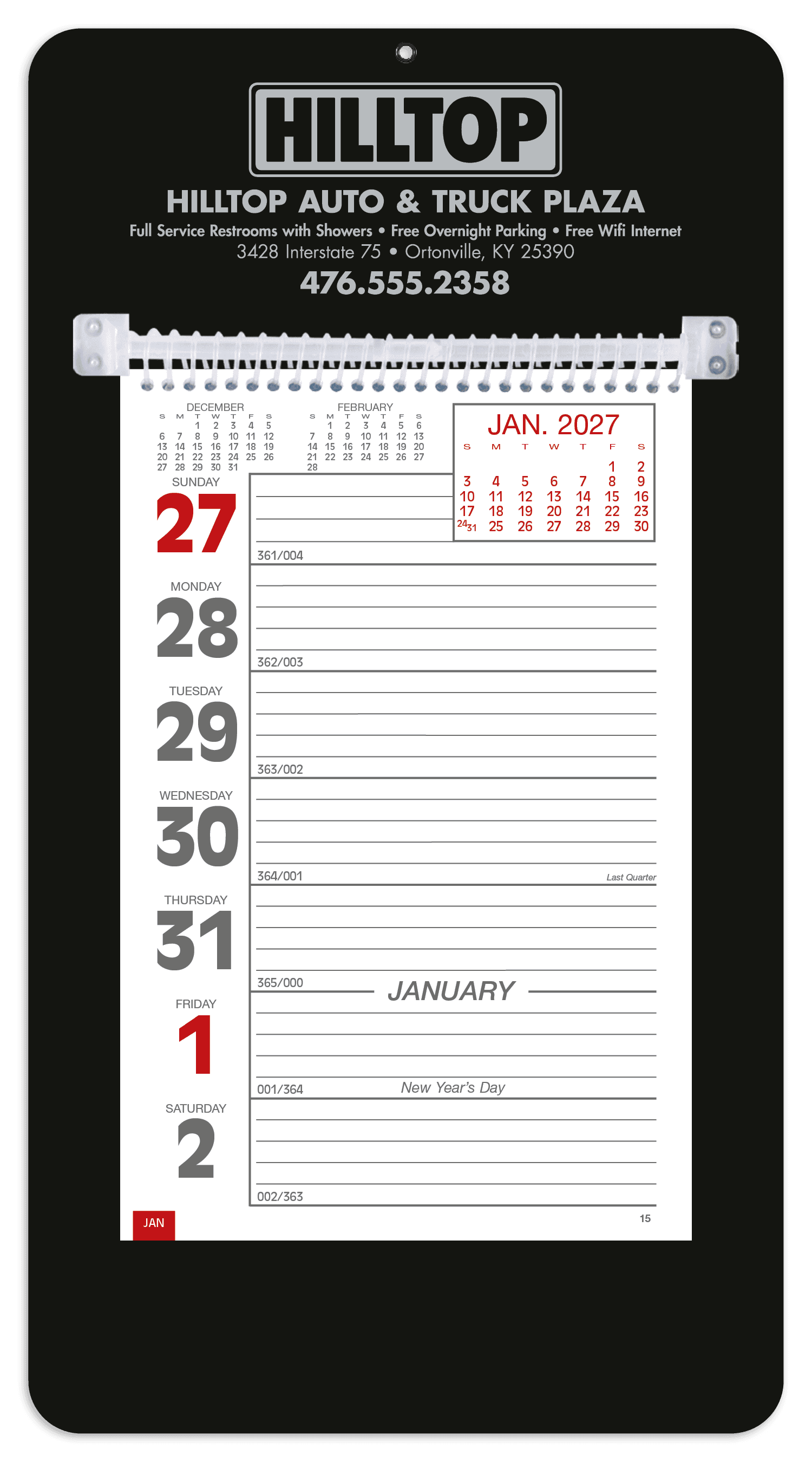 Triumph® Calendars Weekly Memo Calendar - Image 1