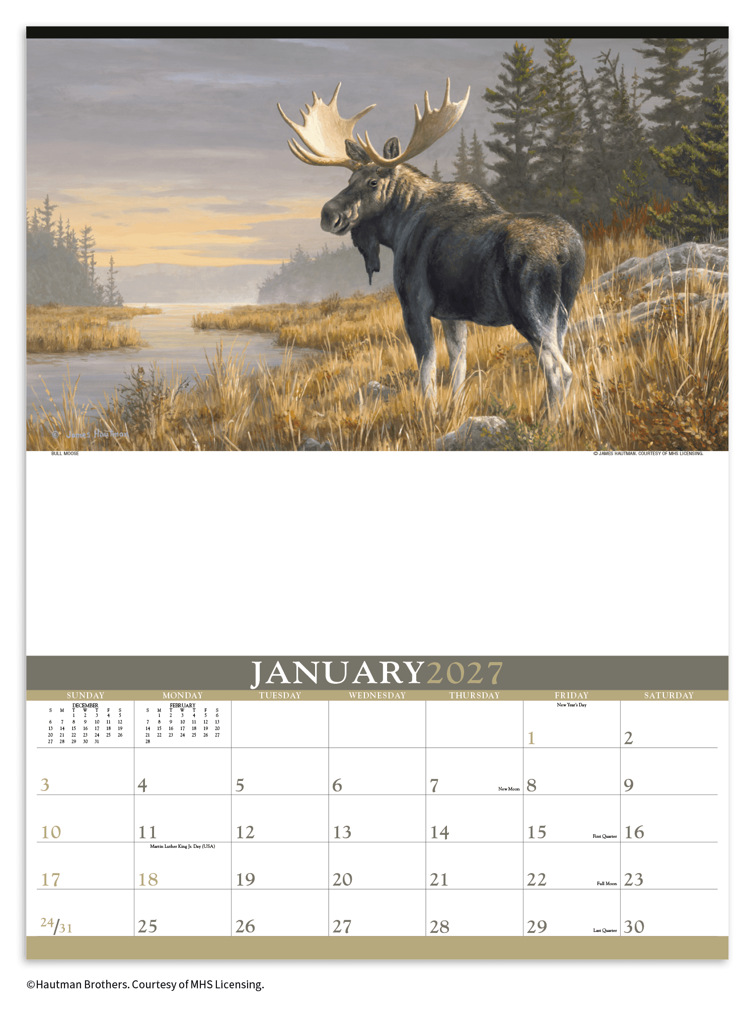 Triumph® Calendars Wildlife Art by the Hautman Brothers Calendar - Image 1