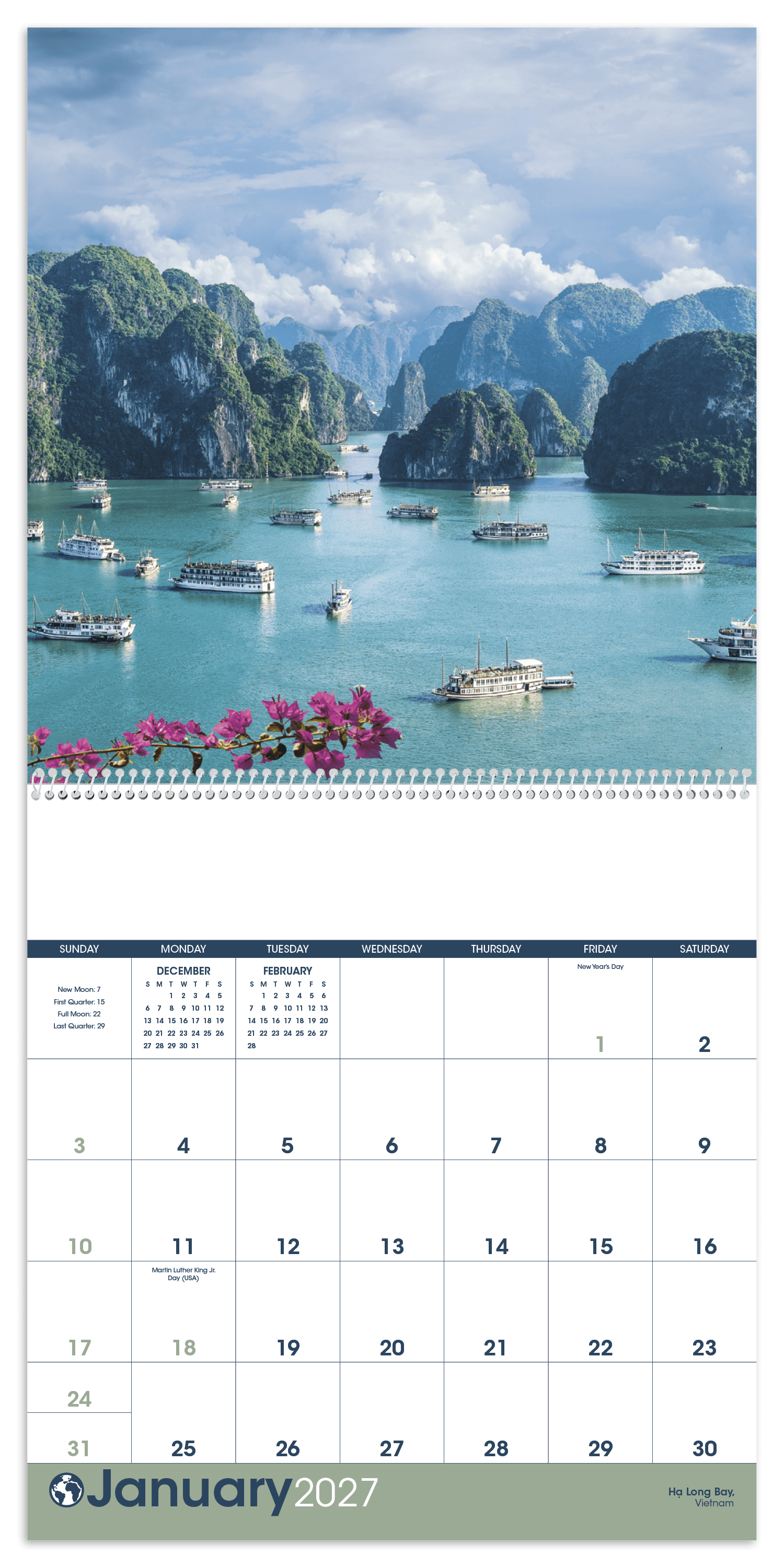 Triumph® Calendars World Scenic Calendar