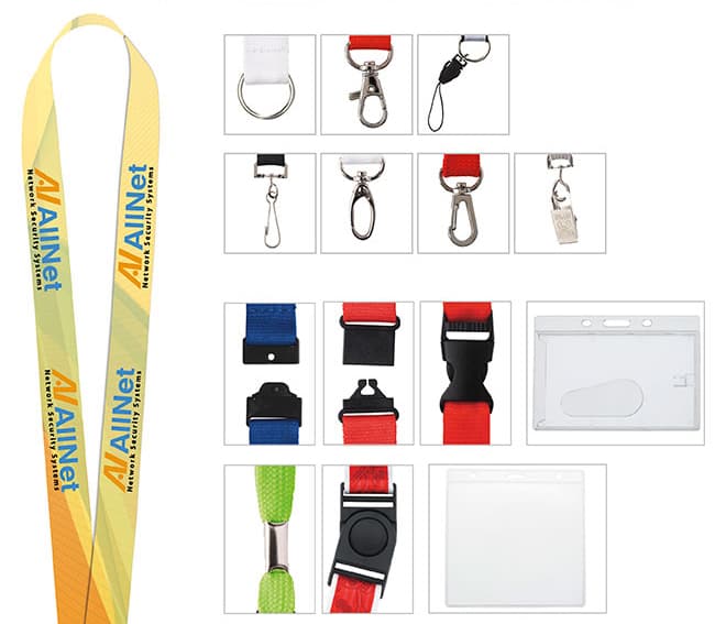 Universal Source® 1" Polyester 4 Color Lanyard - Image 1