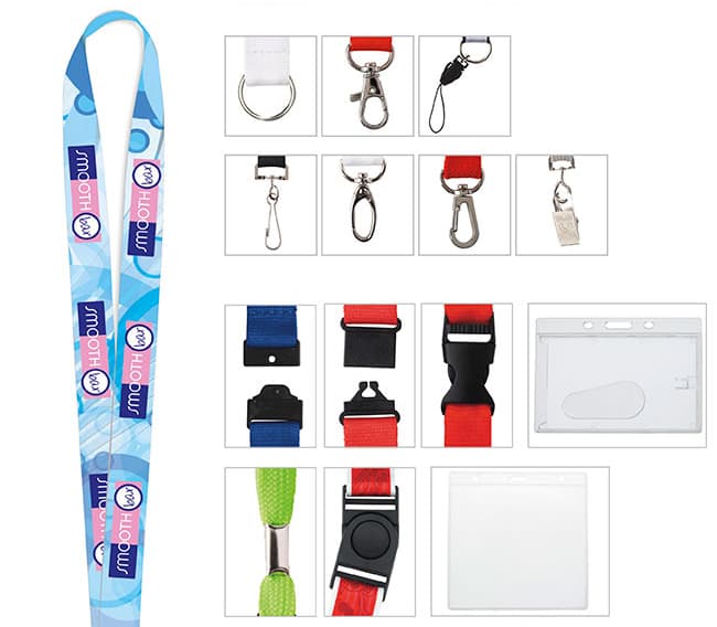 Universal Source® 3/4" Polyester 4 Color Lanyard - Image 1