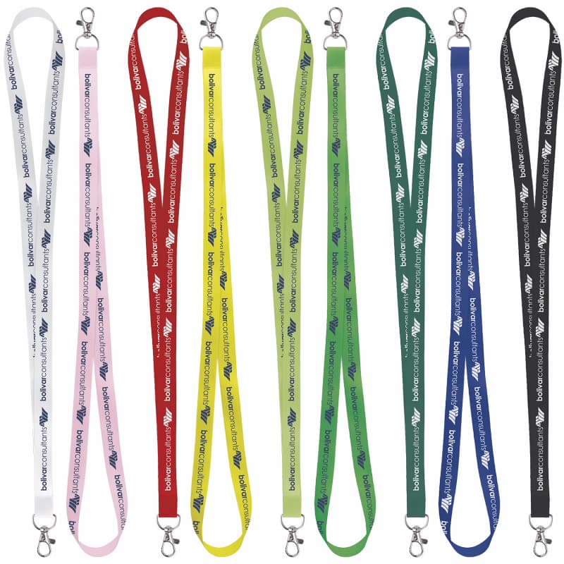 Universal Source® 5/8" Satin Screen Print Lanyard - Image 1