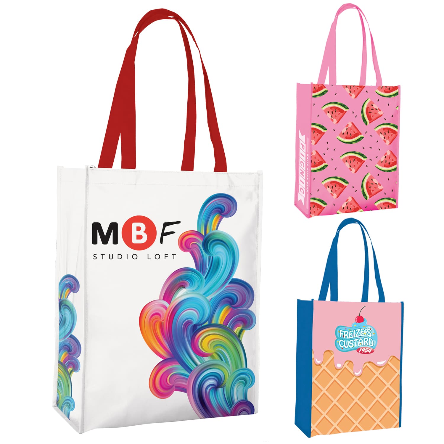 Universal Source® Laminated Non-Woven Portrait Tote - Image 1