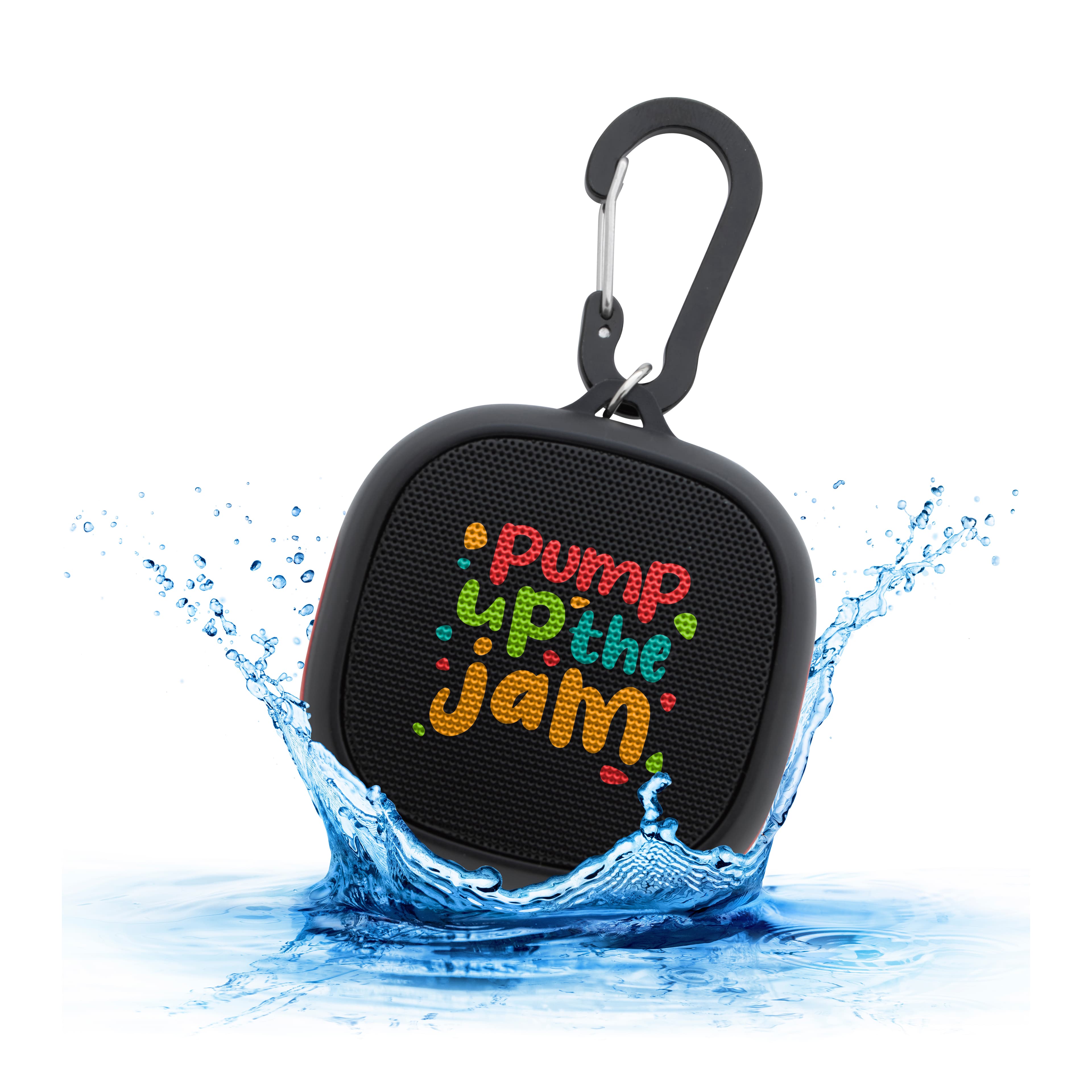 Water-Resistant Speaker with Carabiner - Image 1