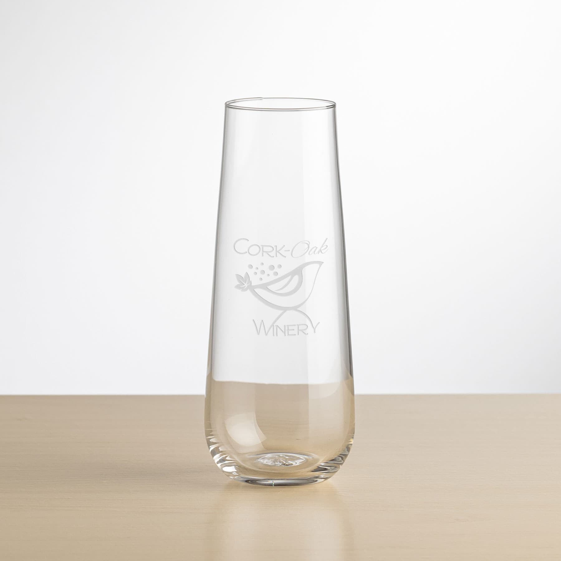 Willow Stemless Flute - 8 oz - Image 1