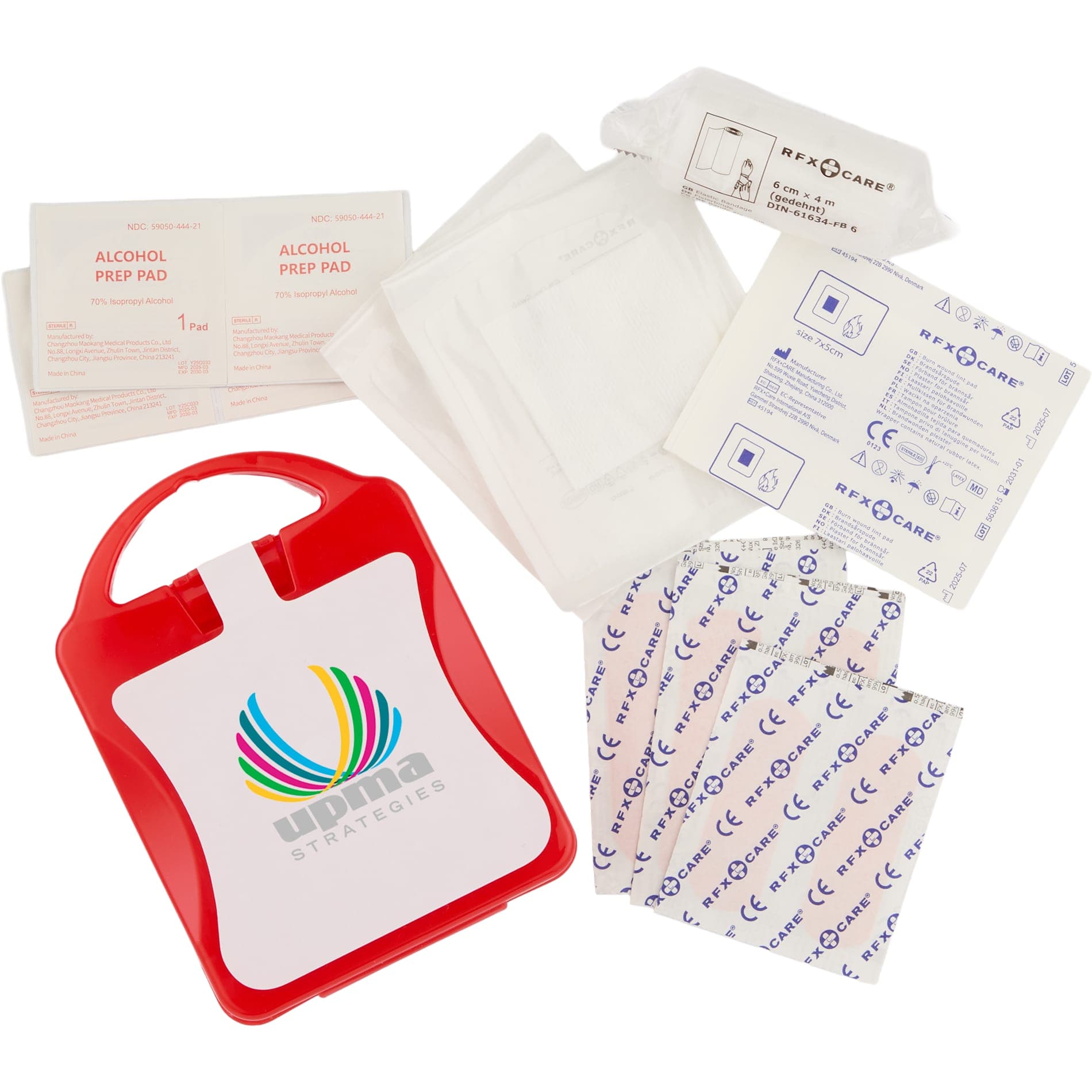 21-Piece First Aid Kit with Recycled Case - Image 1