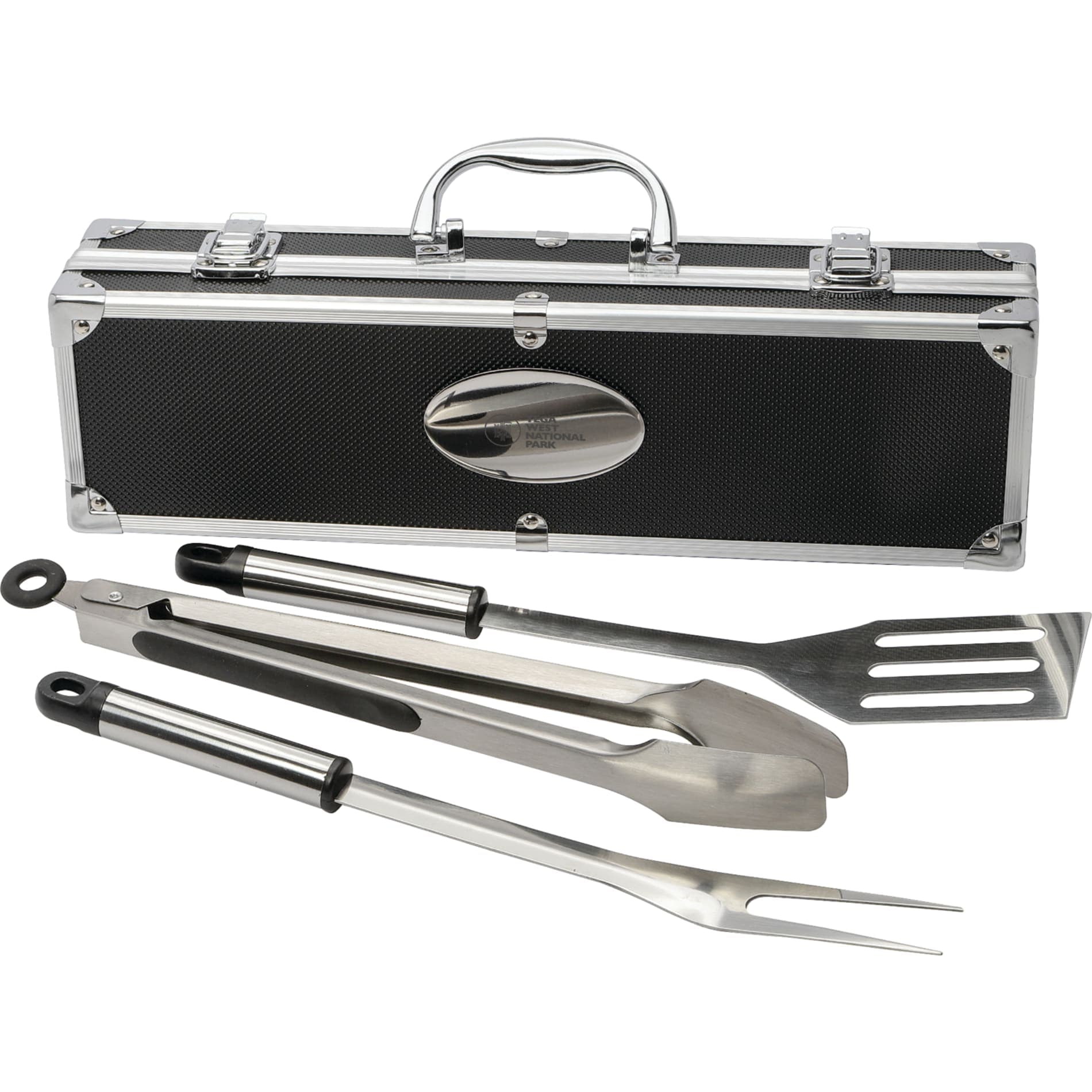 3 Piece BBQ set in Aluminum Case - Image 1