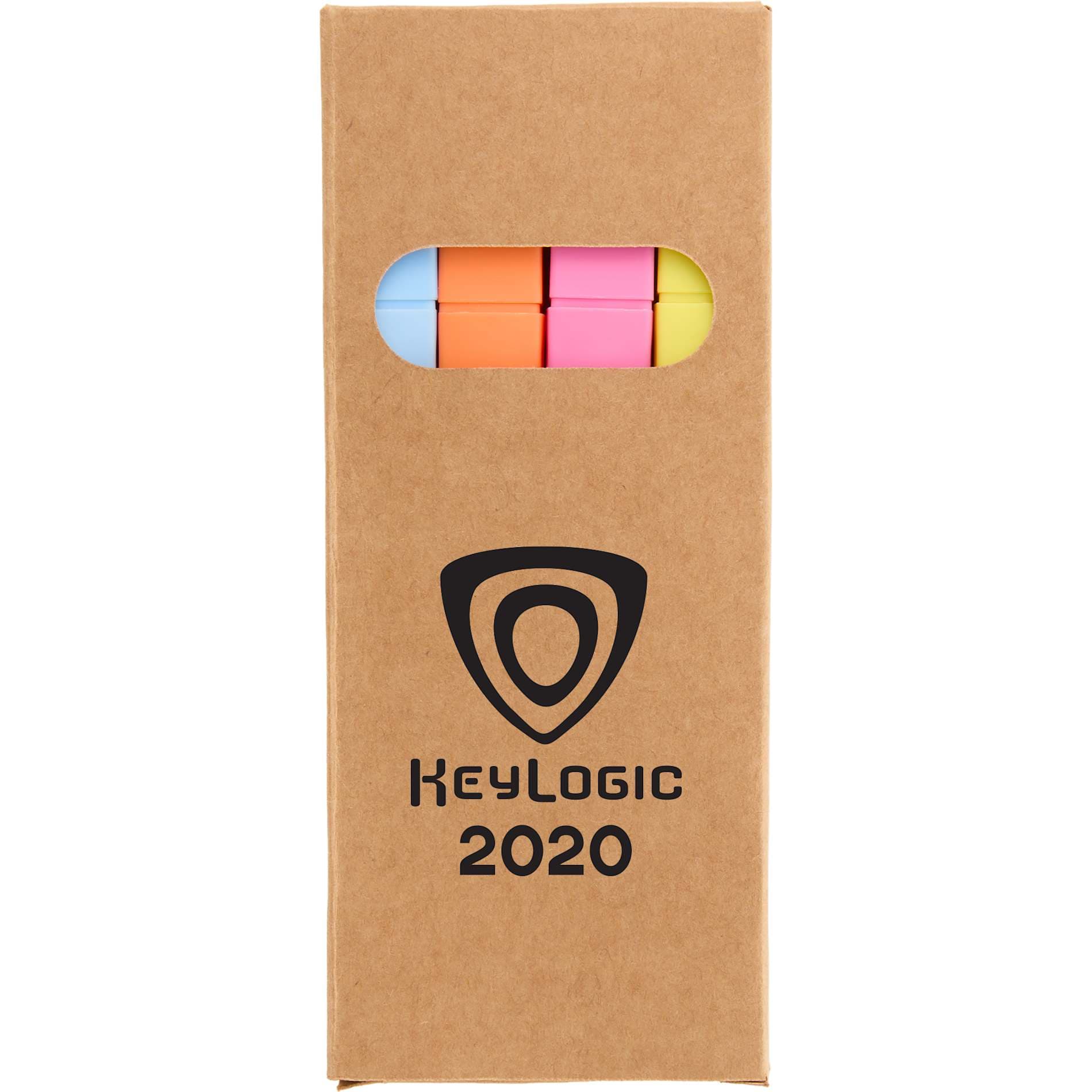 4-Piece Square Recycled Highlighter Set - Image 1