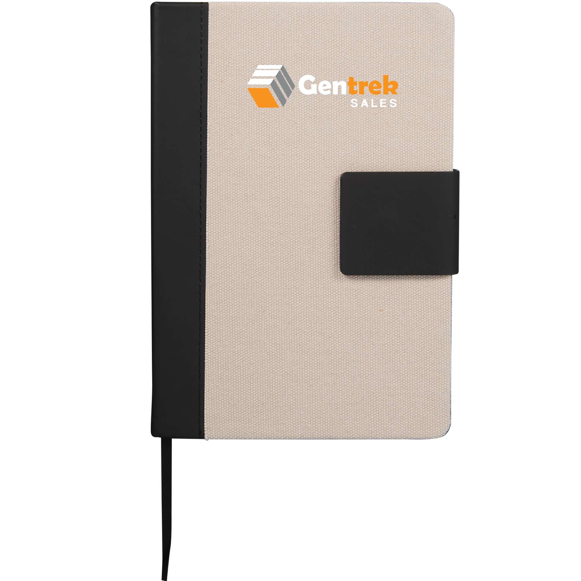 5.5" x 8.5" FSC® Recycled Canvas Bound Notebook - Image 1