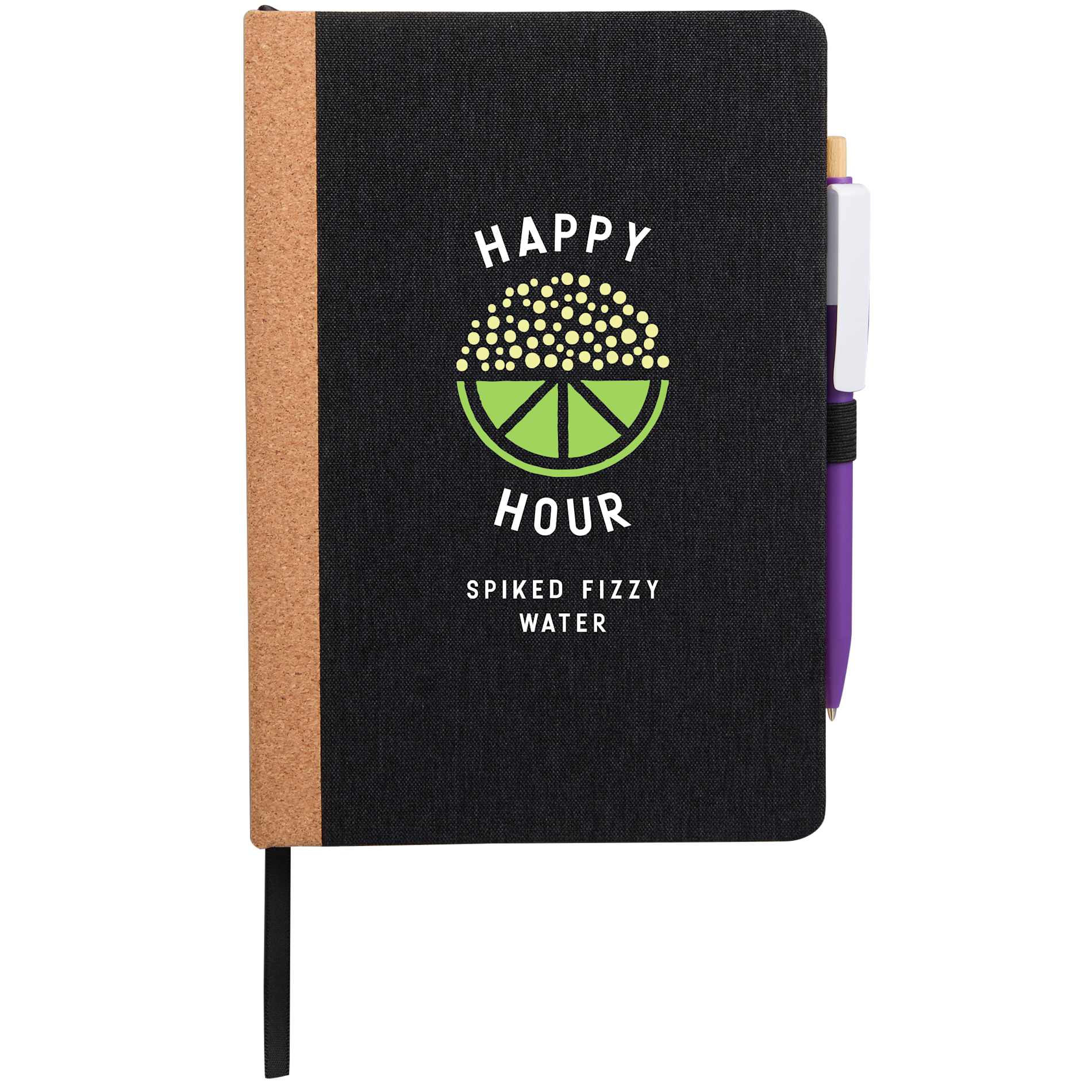 5.5" x 8.5" Recycled PET and Cork Bound Journal - Image 1