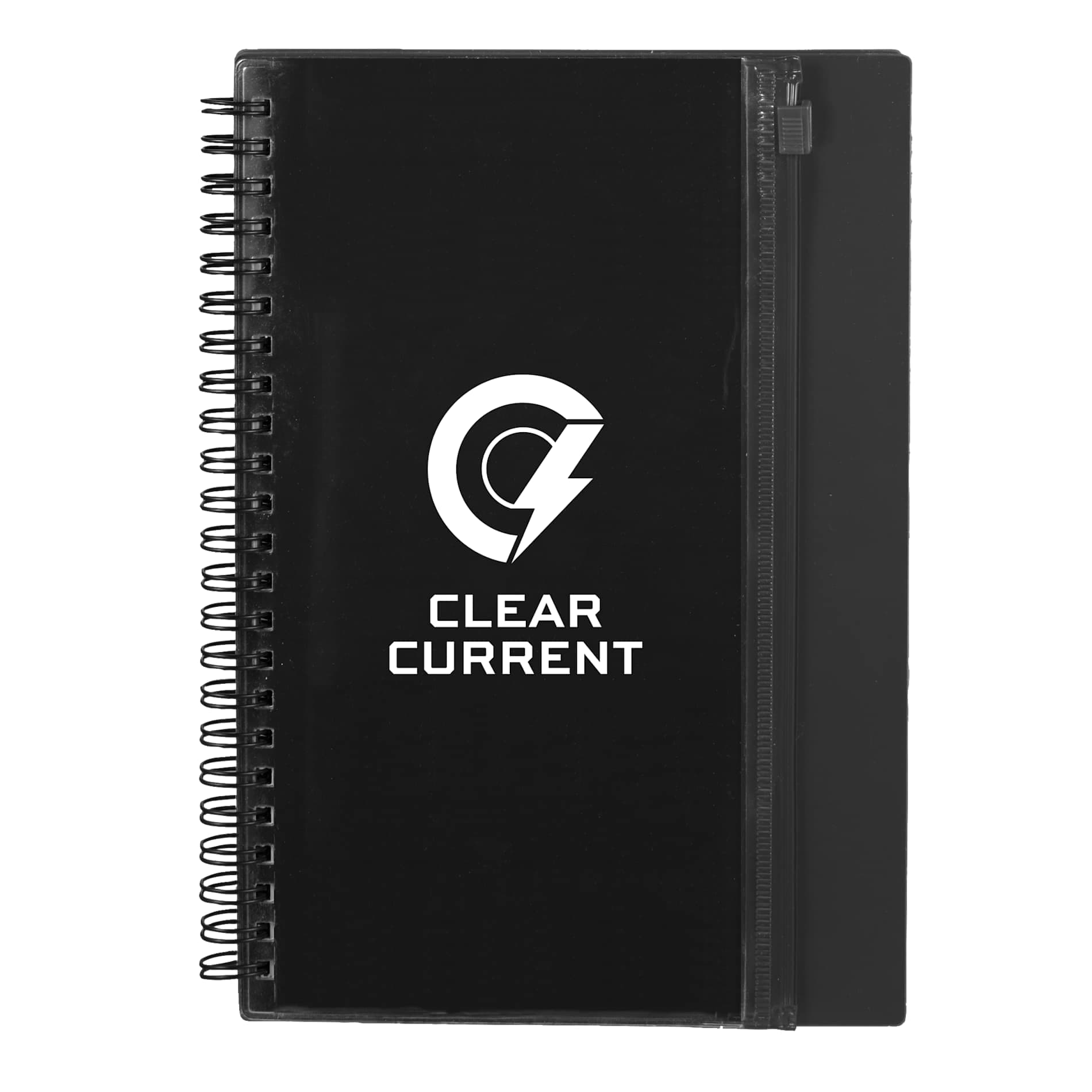 5.5" x 8.5" Spiral Notebook with Clear Pocket - Image 1