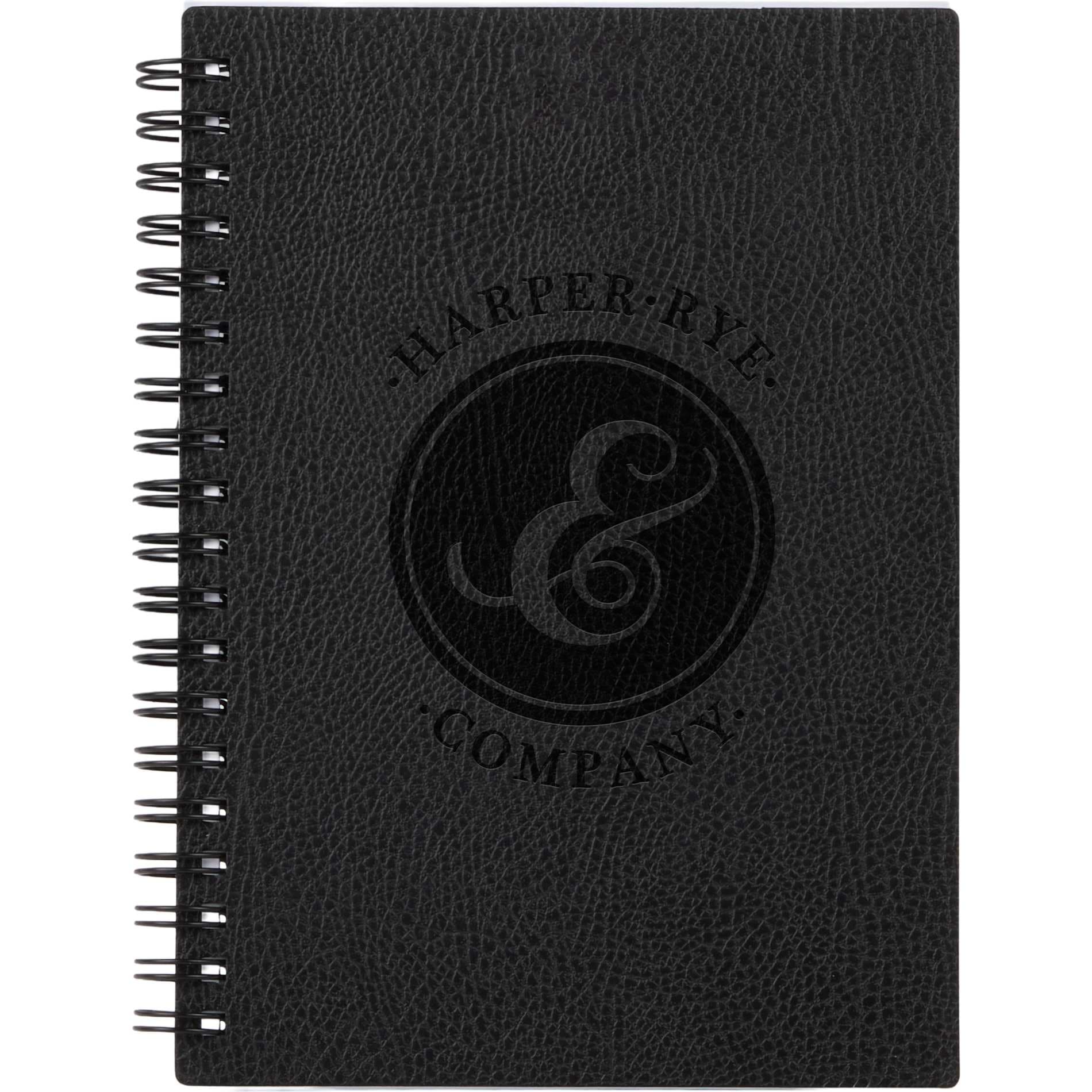 5” x 7” FSC ® Recycled Pebble Grain Spiral Journal - Image 1