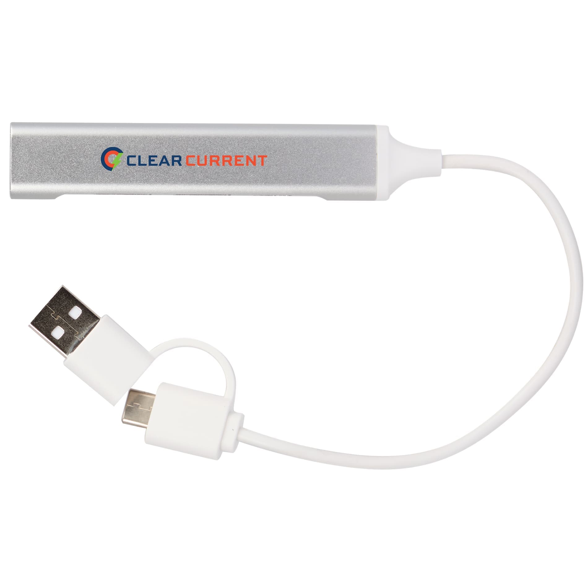 Aluminum 4-Port USB-A and C Hub - Image 1