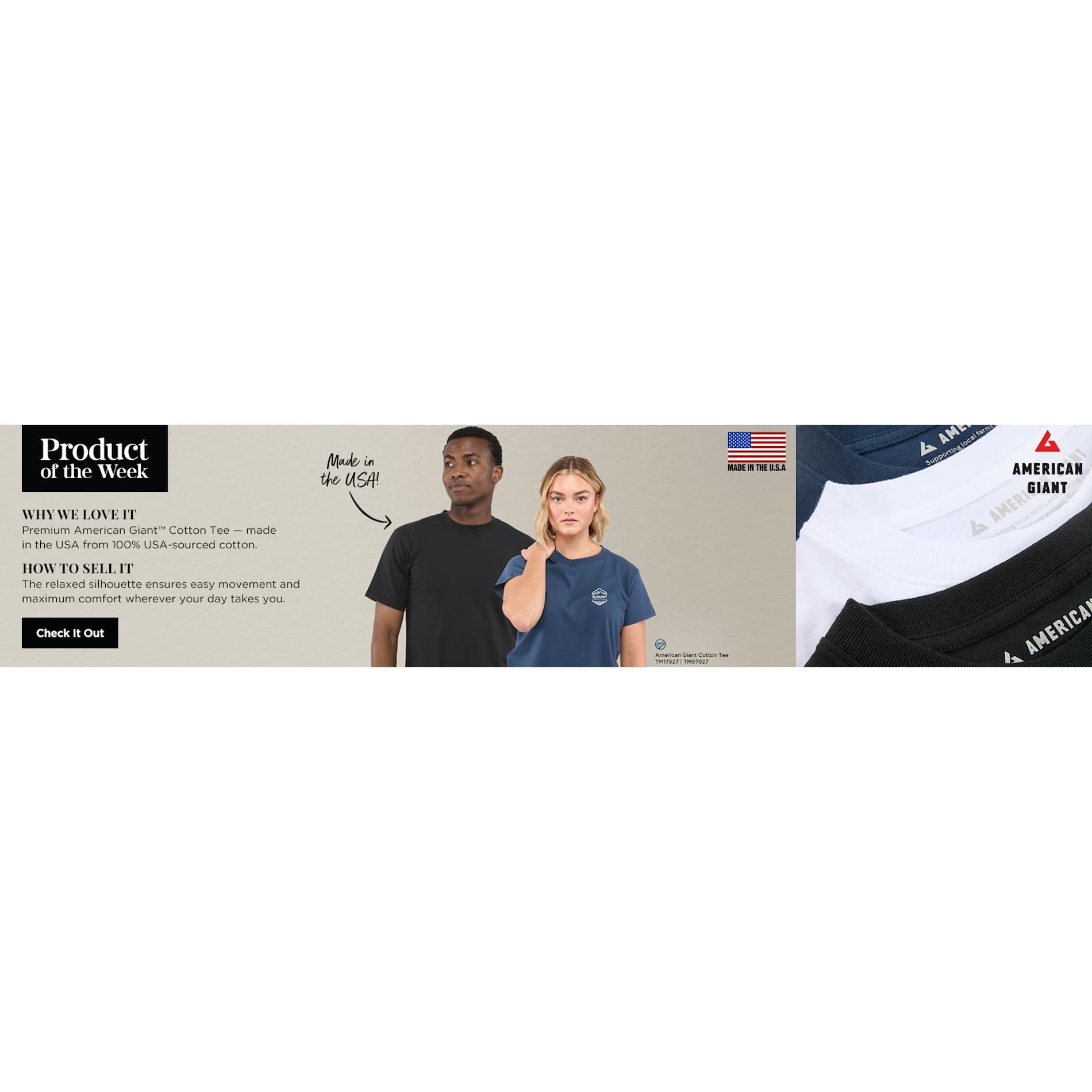 American Giant Heavy Weight Cotton Tee - Men's - Image 1