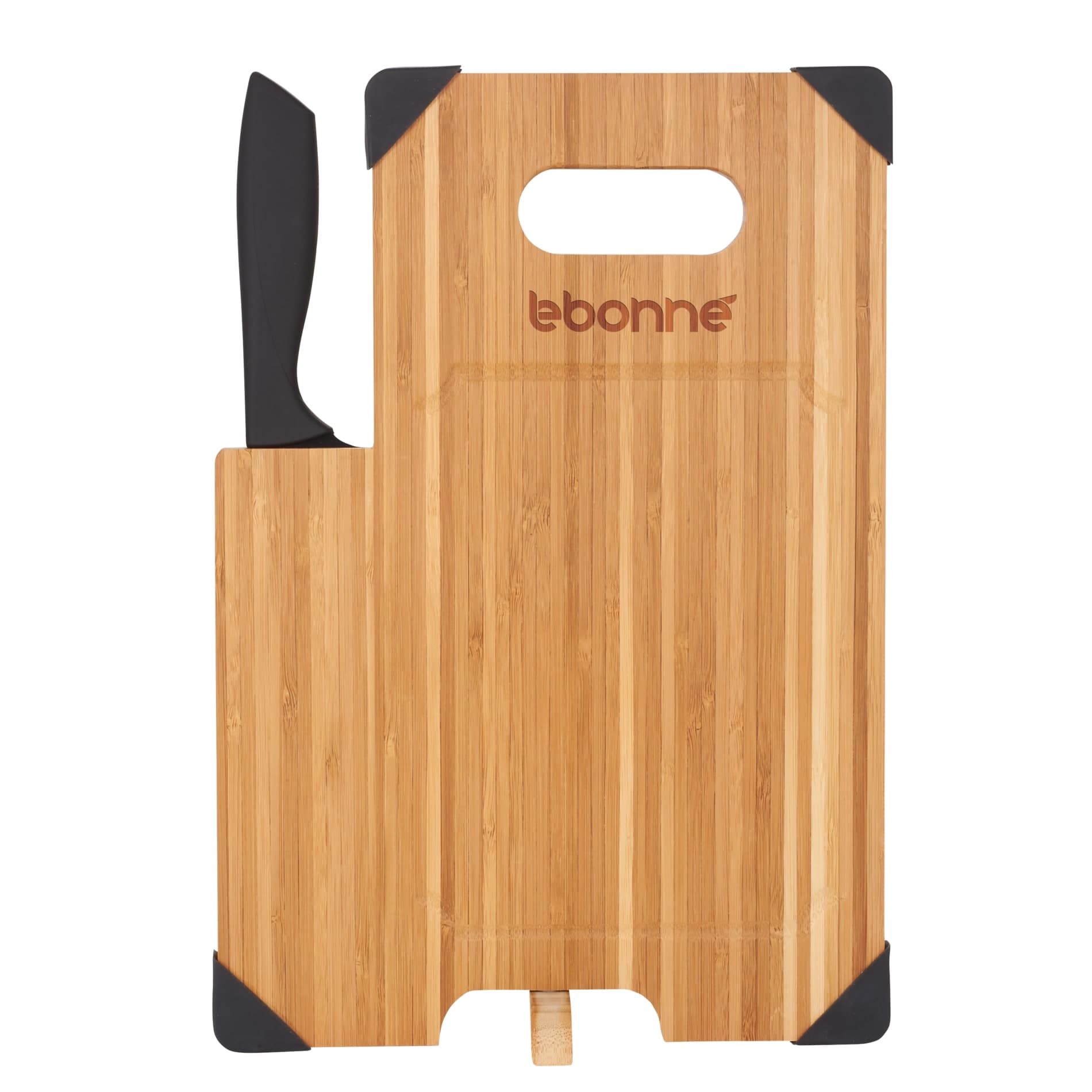 Bamboo Cutting Board with Knife - Image 1
