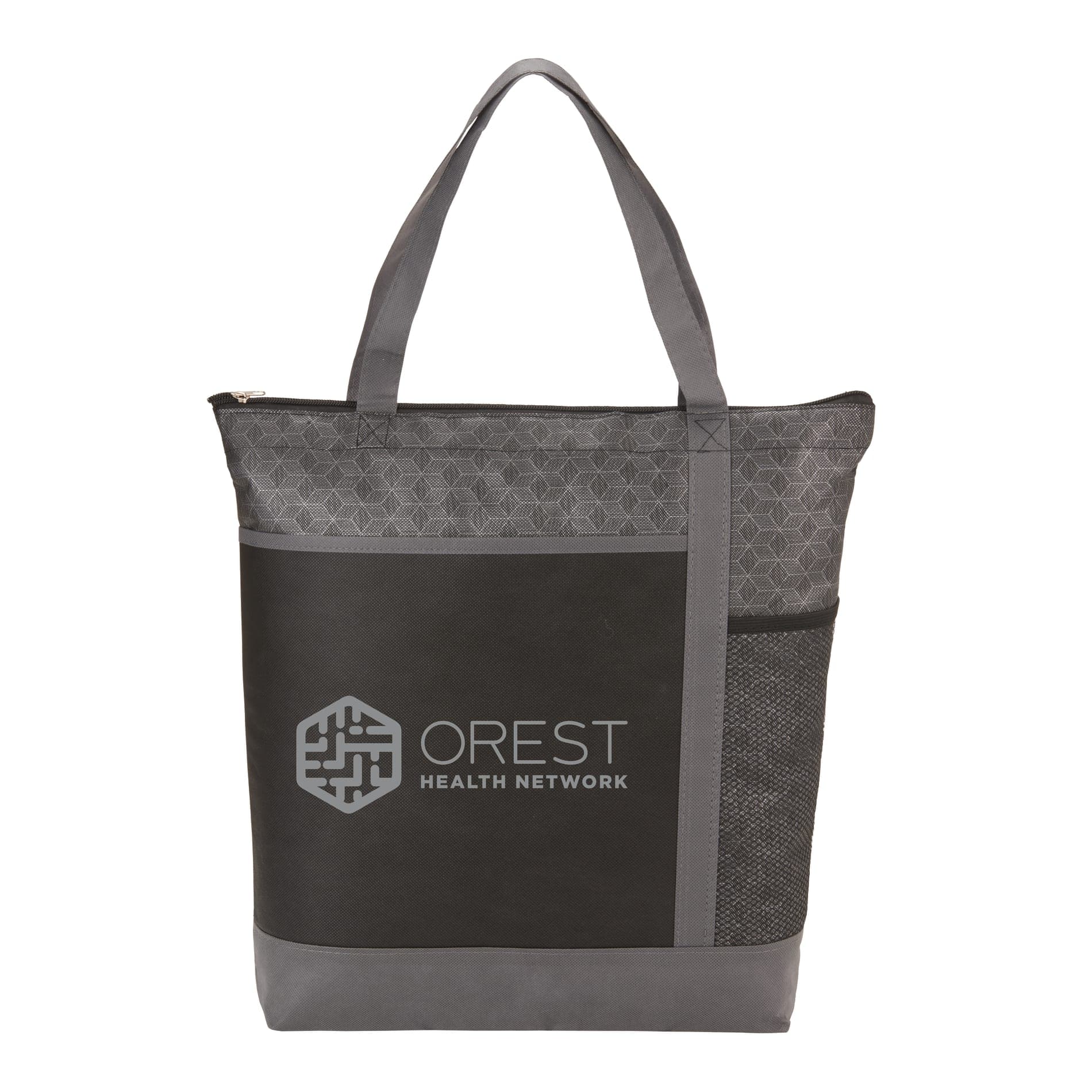 Chrome Non-Woven Zipper Convention Tote - Image 1