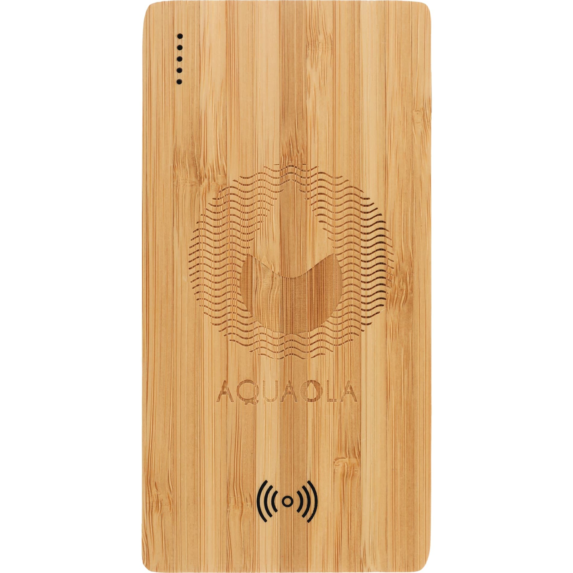FSC® 100% Bamboo 5000 mAh Wireless Power Bank - Image 1