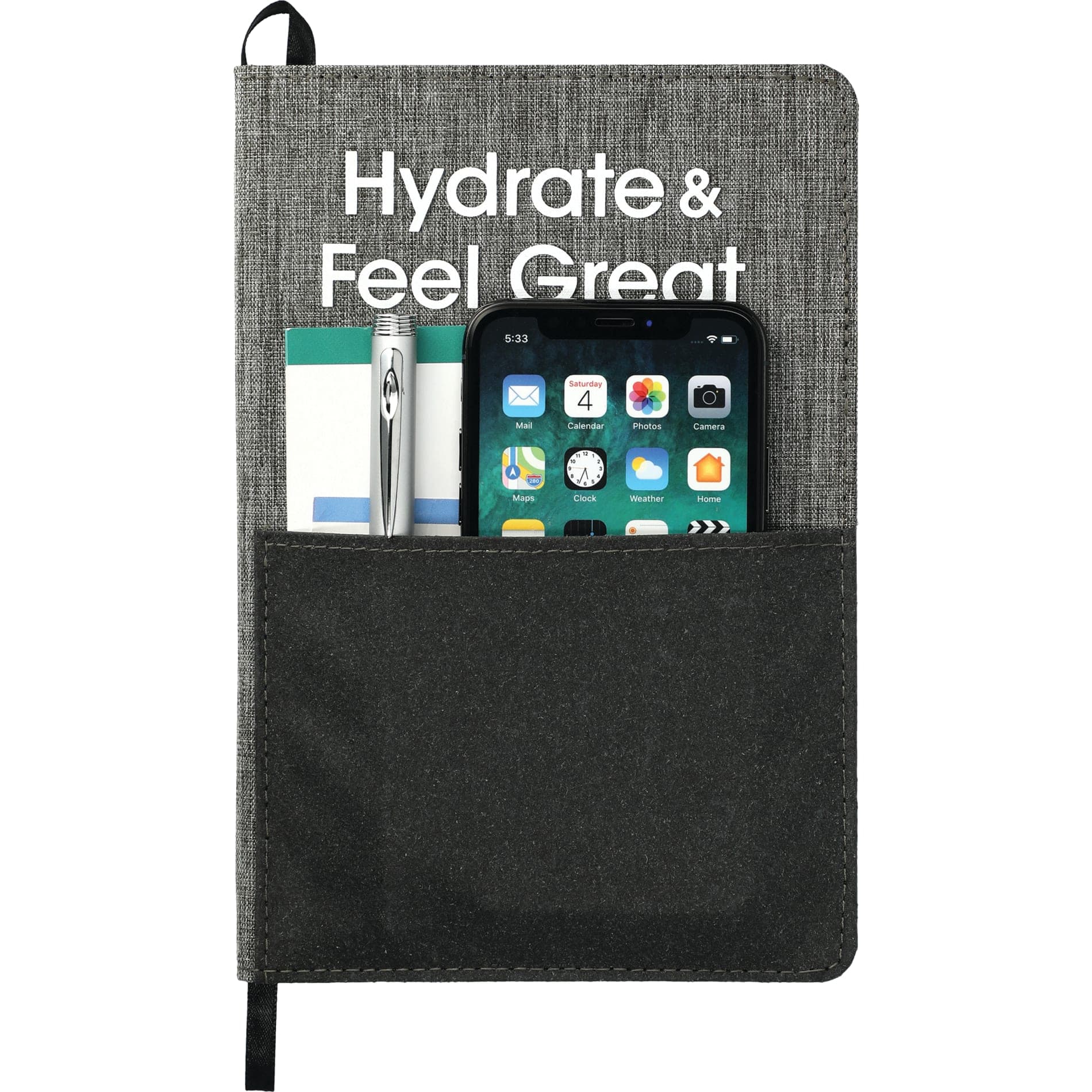 FSC® Mix 5.5" x 8.5" Reclaim Recycled Journal - Image 1