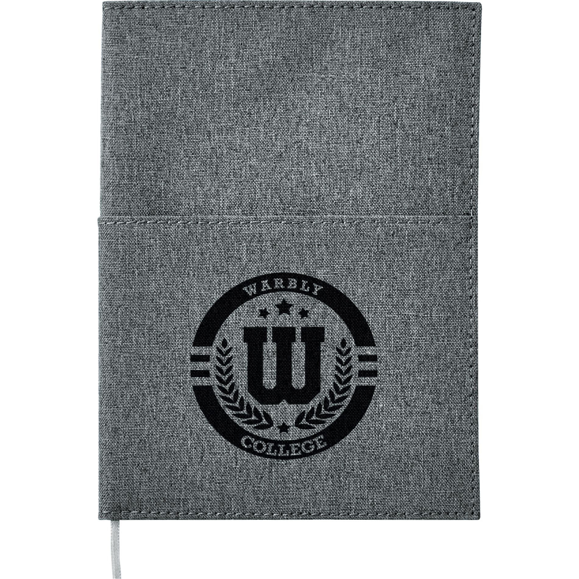 FSC® Mix 5" x 7" Canvas Pocket Refillable Notebook - Image 1