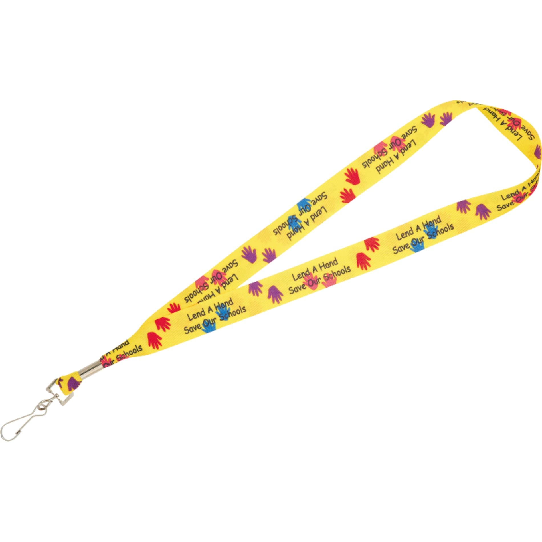 Full Color 1" Lanyard with Swivel Hook - Image 1