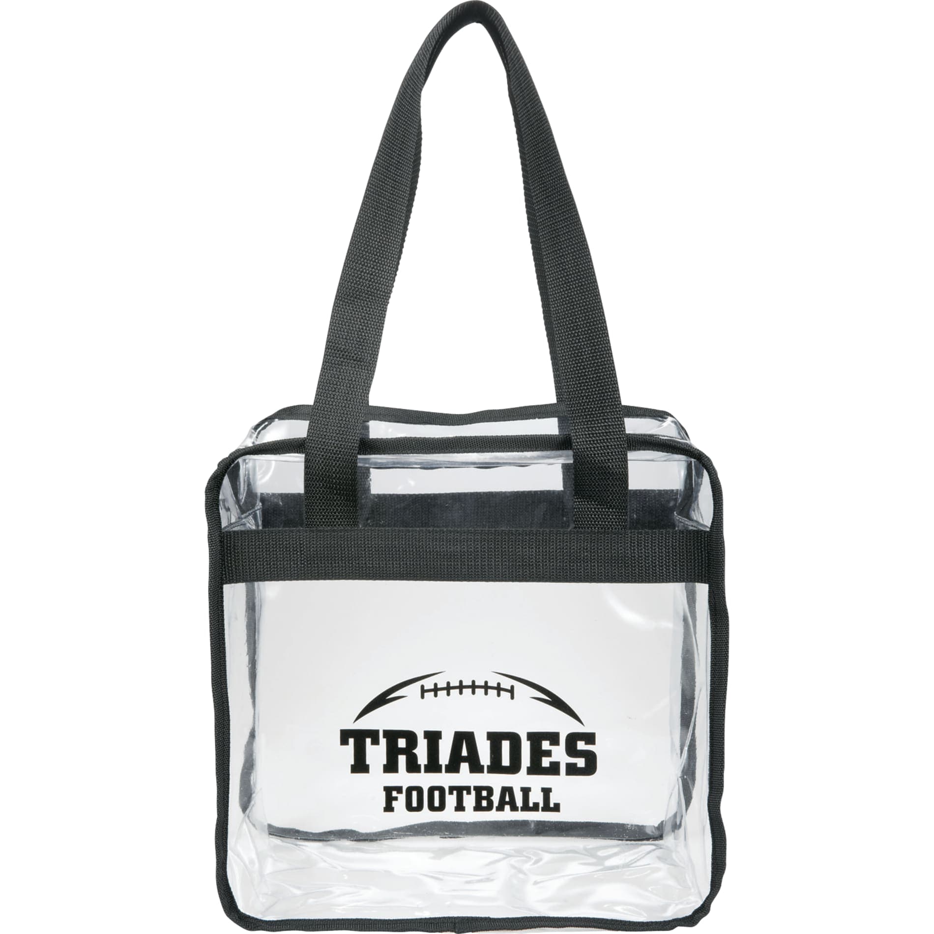 Game Day Clear Zippered Safety Tote - Image 1