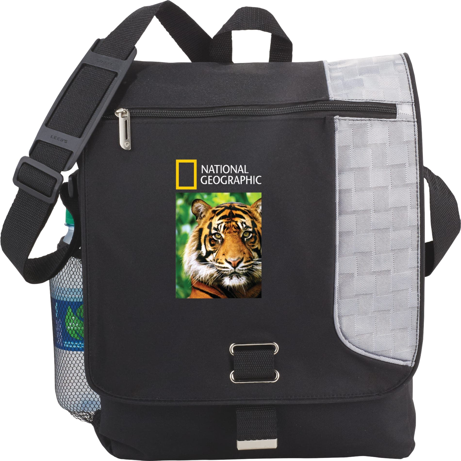 Gridlock Vertical 15" Computer Messenger Bag - Image 1