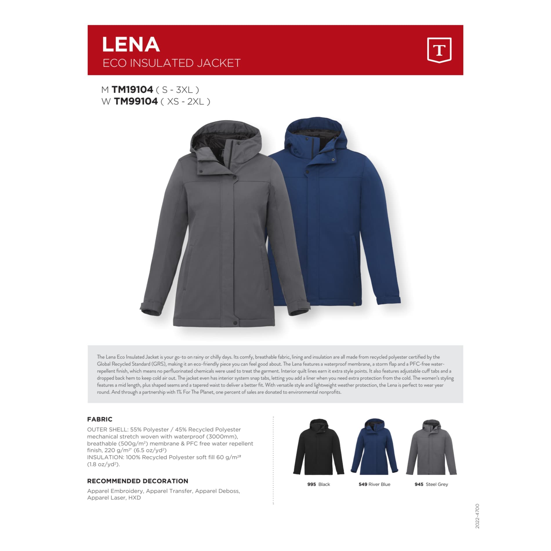 LENA Eco Insulated Jacket - Men's - Image 1