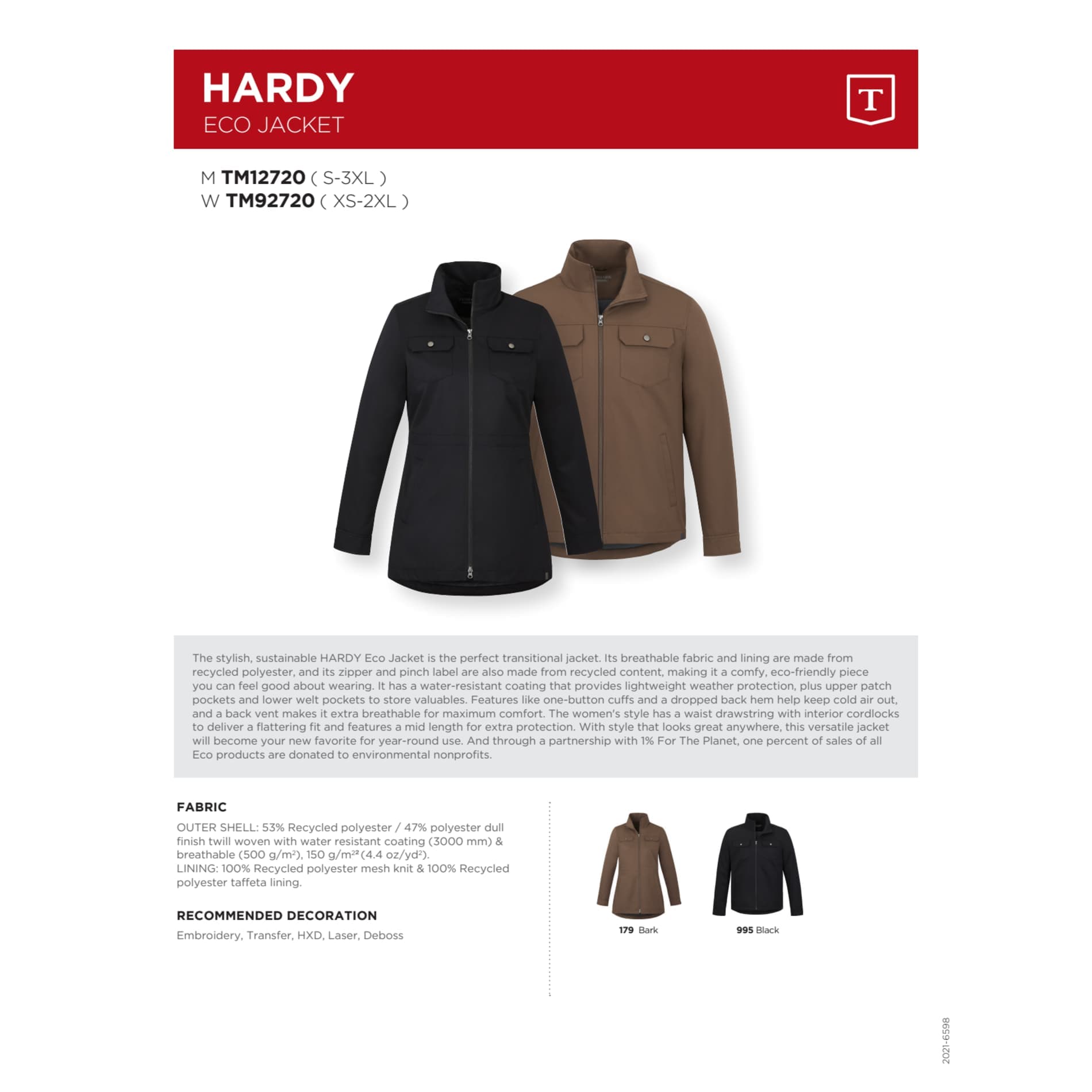Men's HARDY Eco Jacket - Image 1