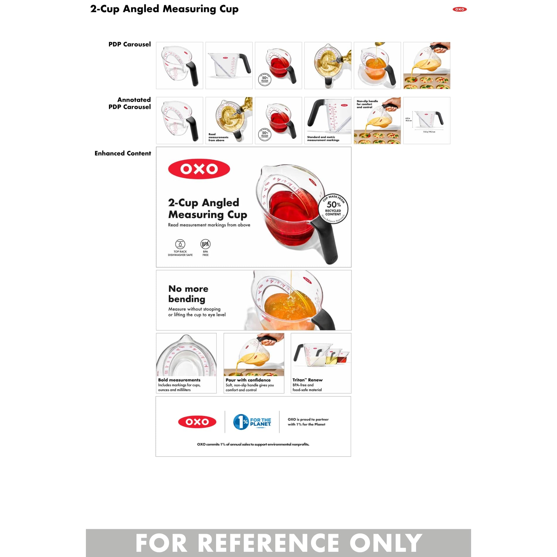 OXO 2-Cup Angled Measuring Cup - Image 1