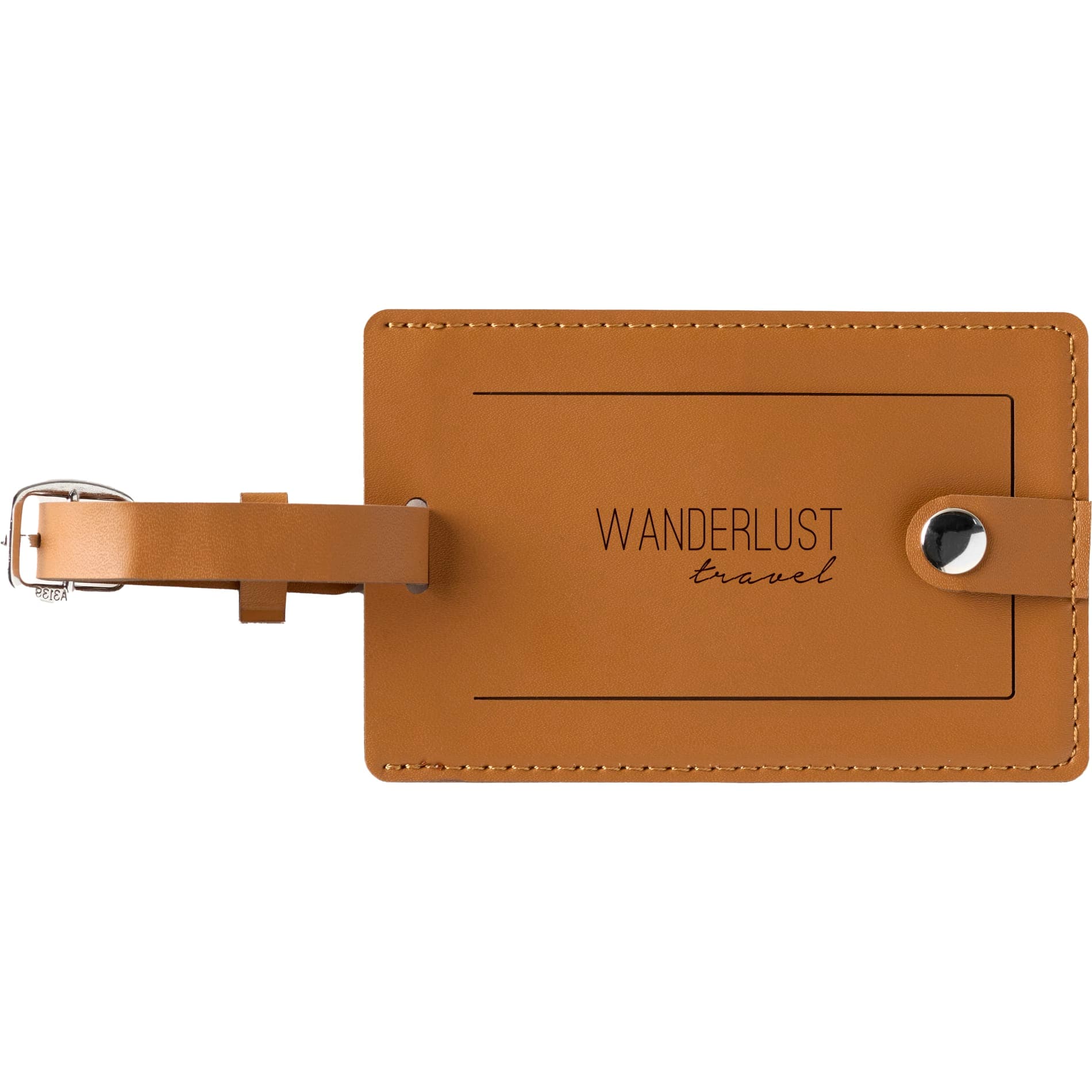 Pineapple Leather Luggage Tag - Image 1