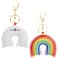 Rainbow Leather Keychain - Image 1