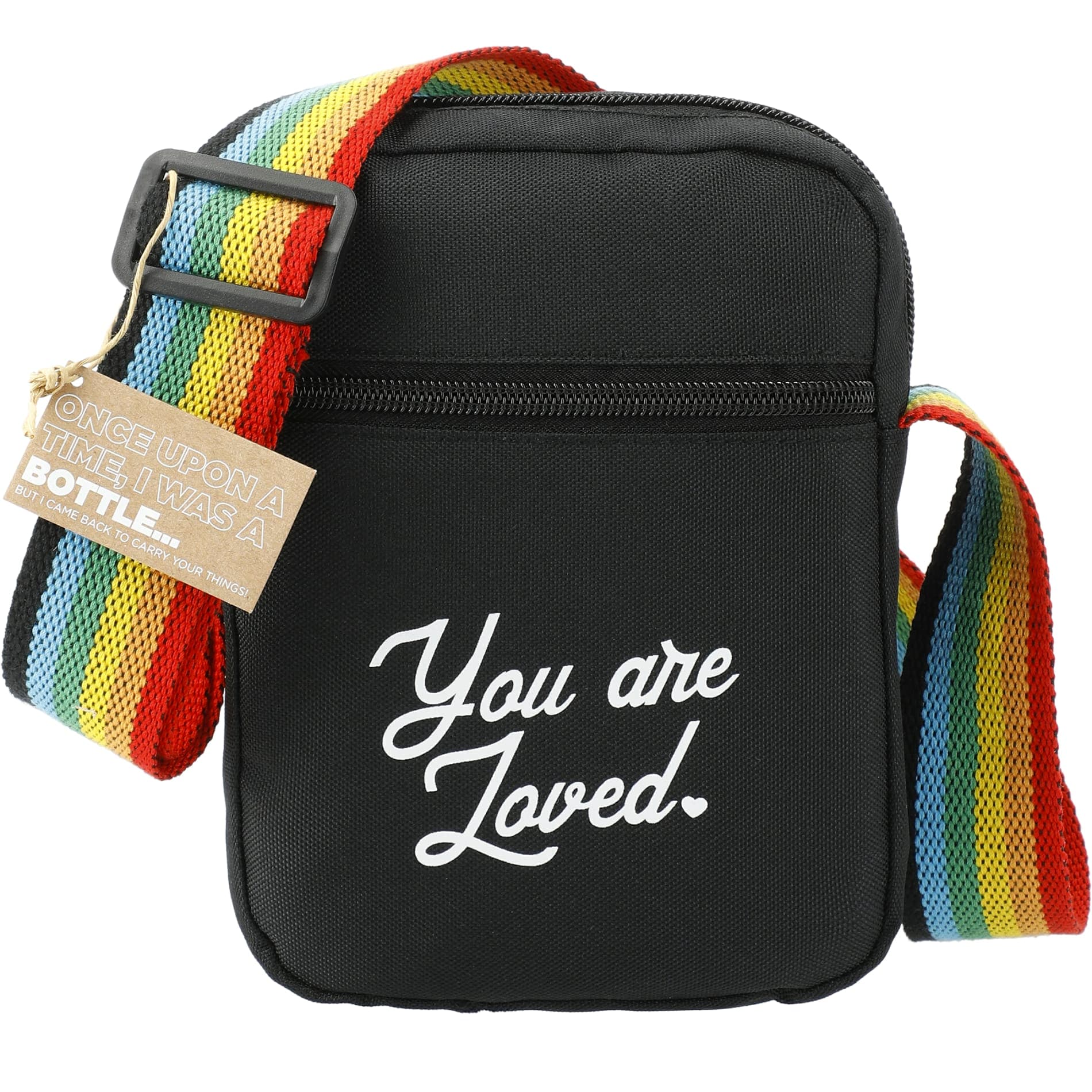 Rainbow RPET Crossbody Tote - Image 1