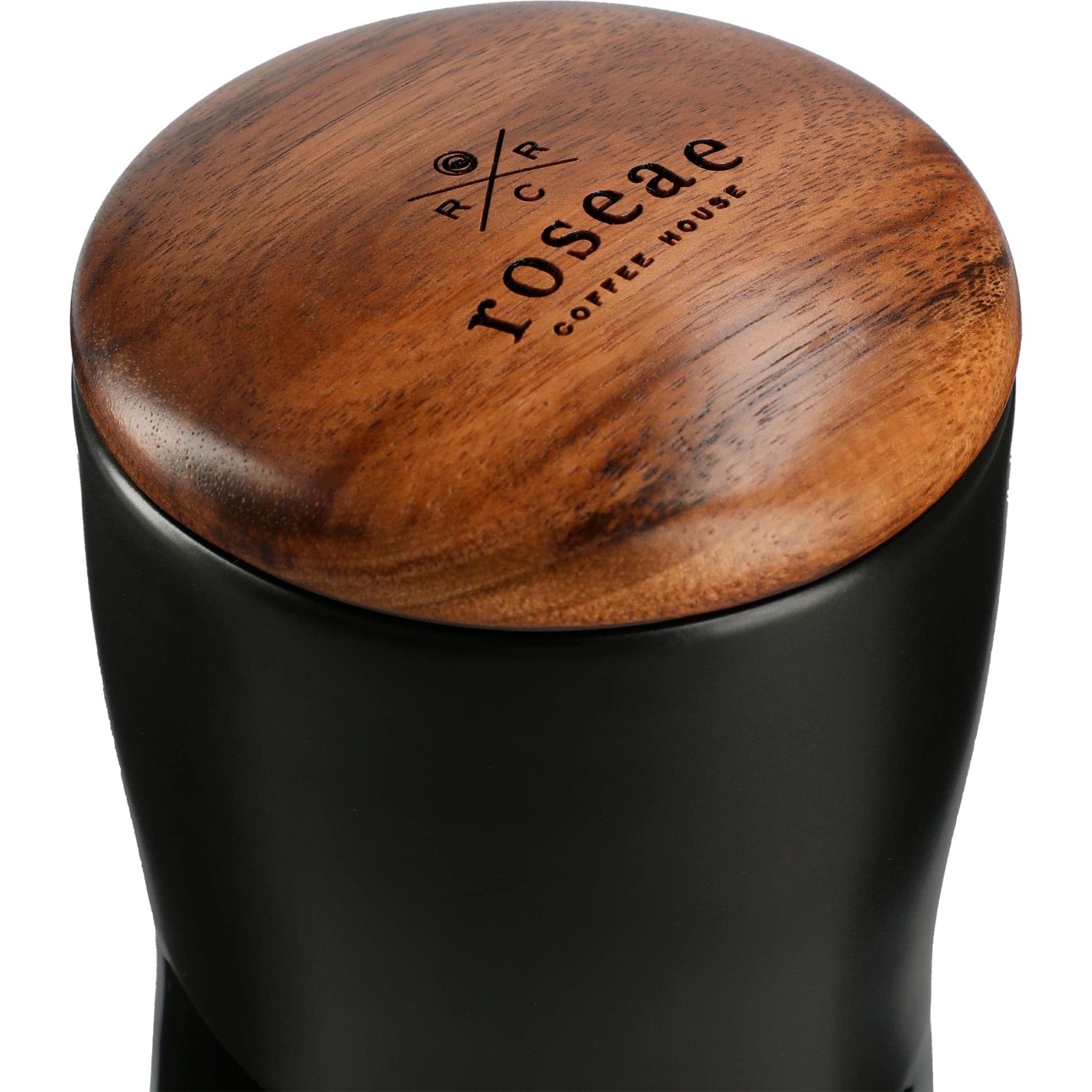 Reno Double Wall Ceramic Tumbler with Wood Lid 10oz - Image 1