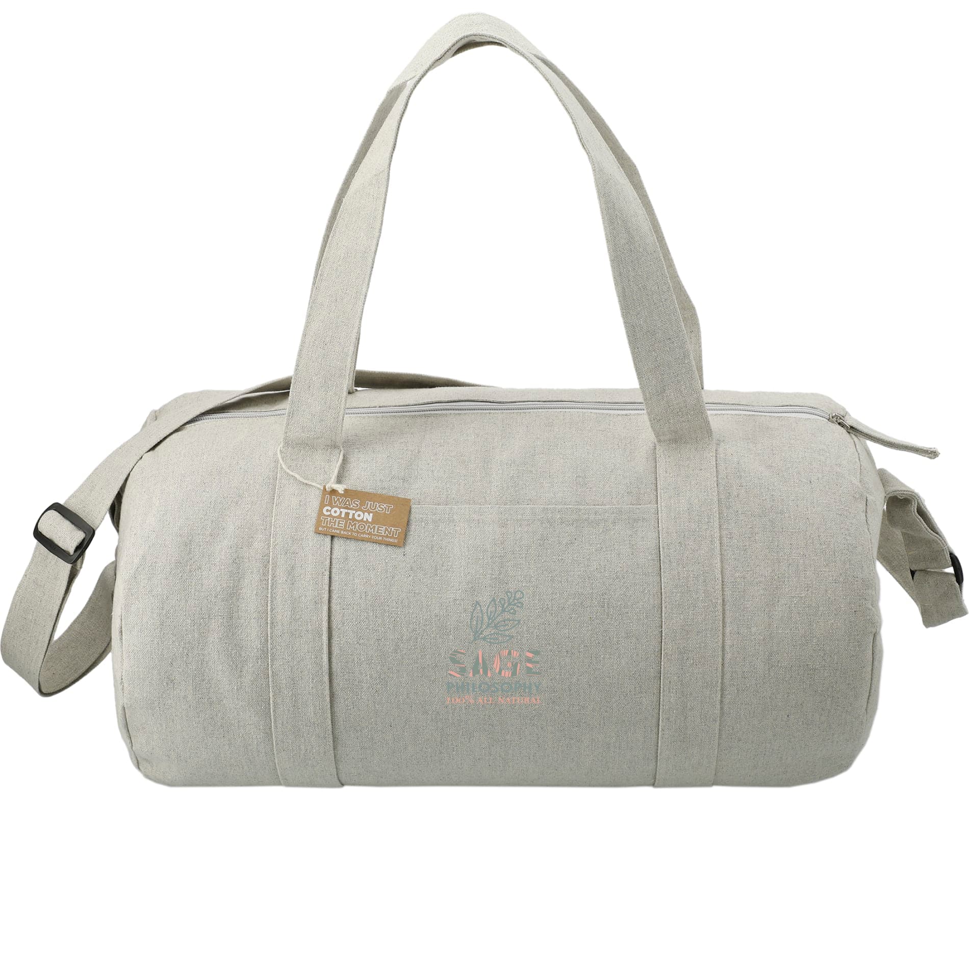 Repose 10oz Recycled Cotton Barrel Duffel - Image 1